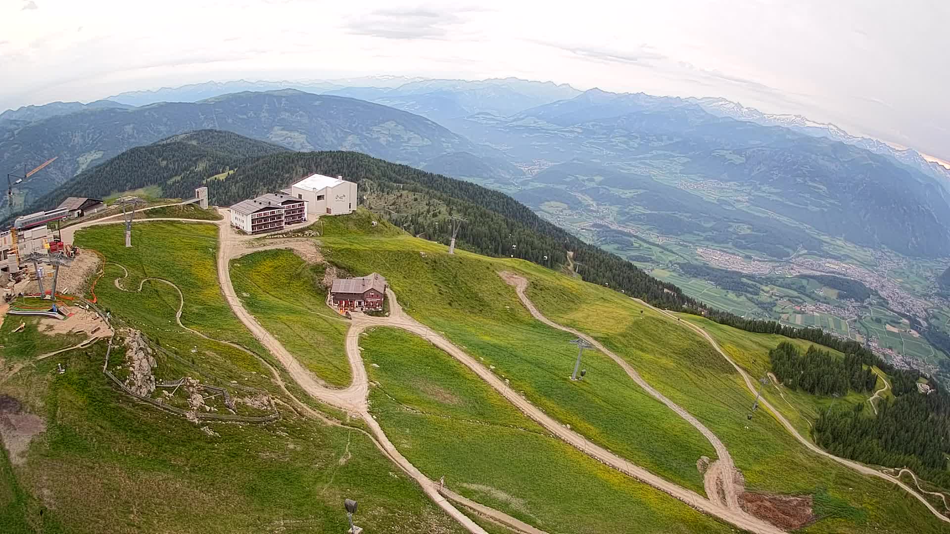 Kronplatz peak Ski resort | view to Bruneck