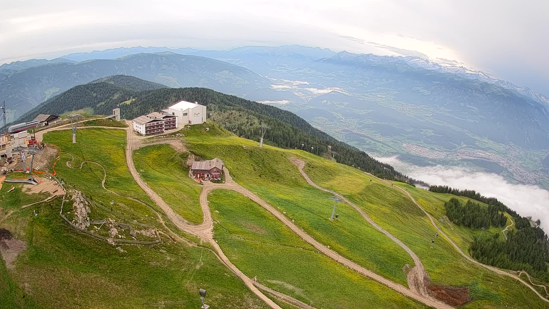 Kronplatz peak Ski resort | view to Bruneck