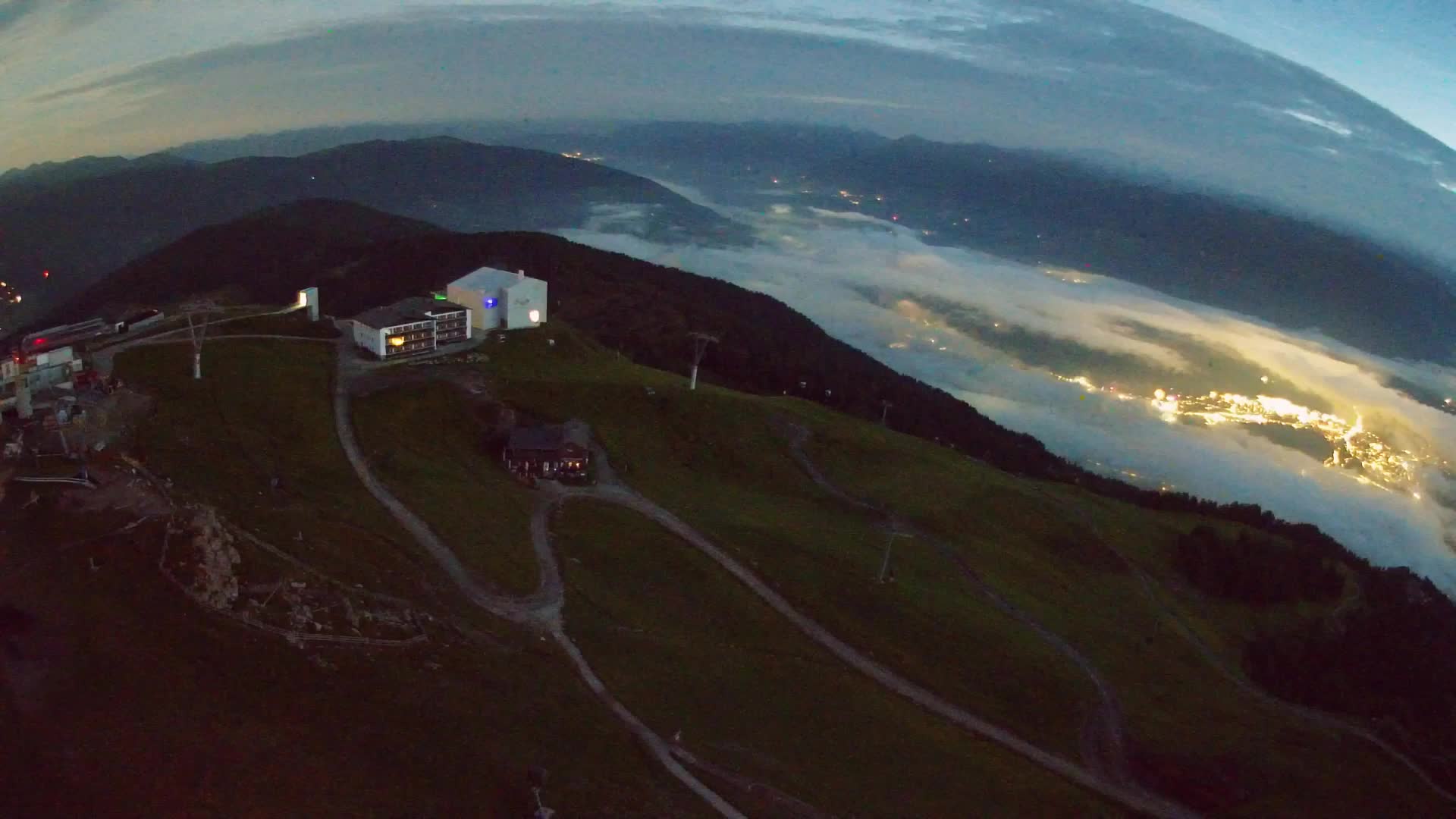Kronplatz peak Ski resort | view to Bruneck
