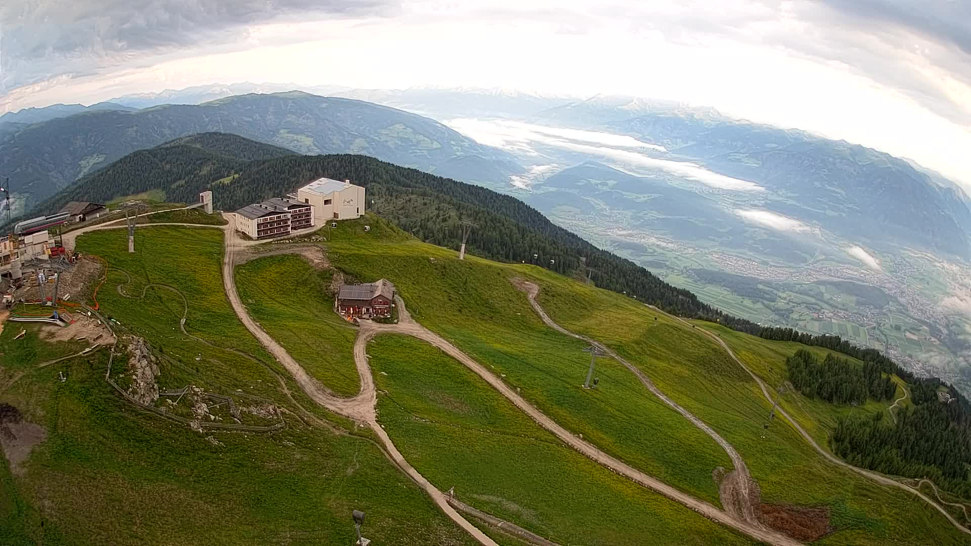 Kronplatz peak Ski resort | view to Bruneck