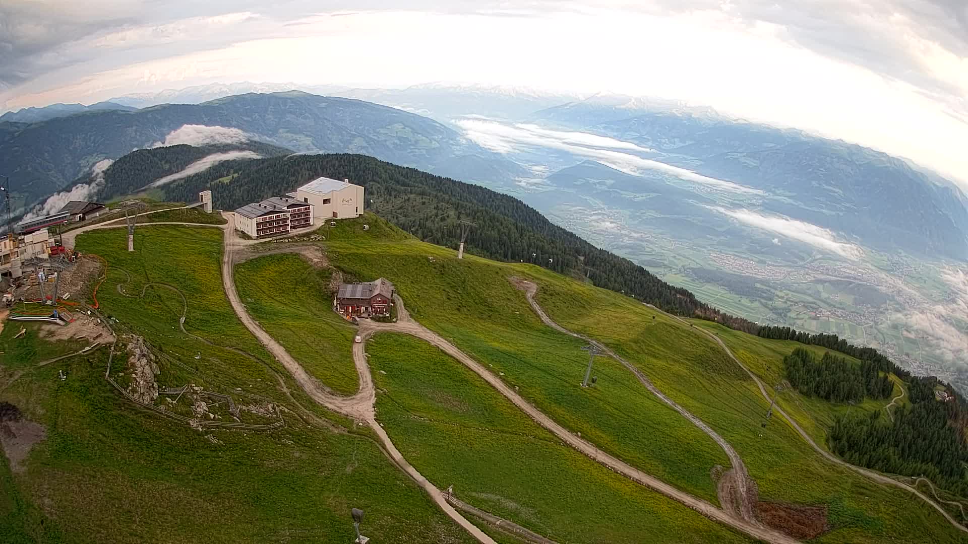 Kronplatz peak Ski resort | view to Bruneck