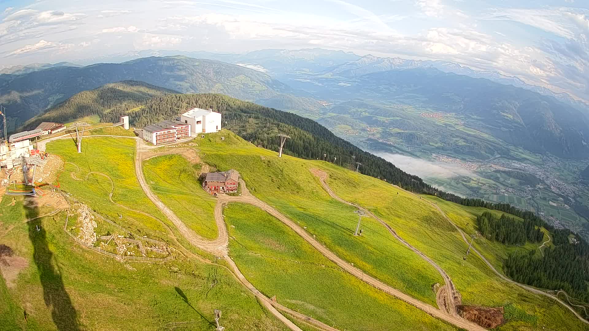 Smučišče Kronplatz – vrh | pogled na Bruneck