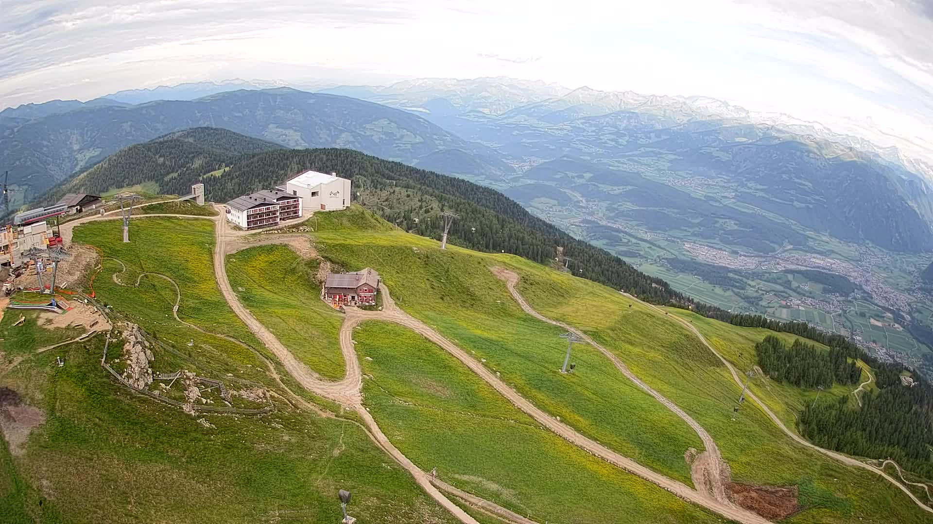 Kronplatz peak Ski resort | view to Bruneck