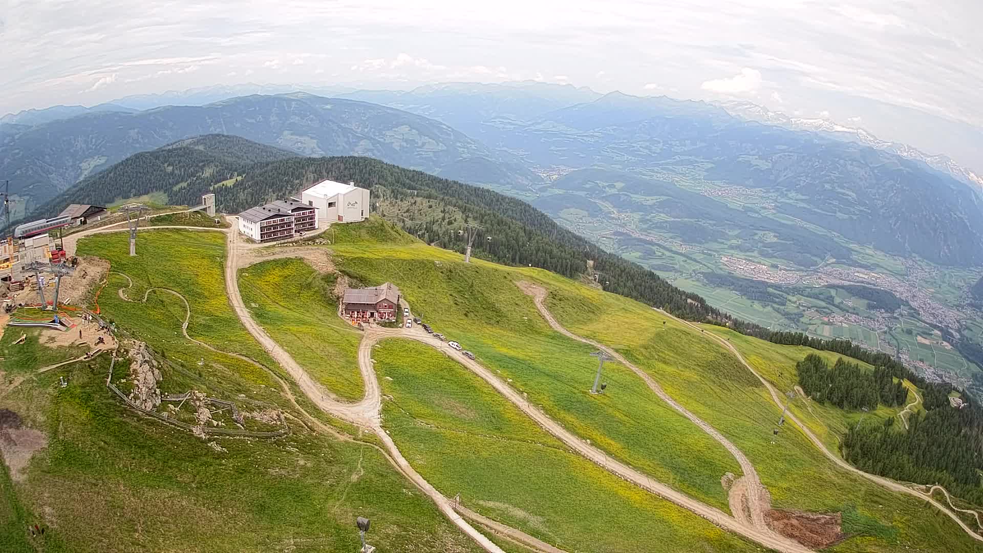 Stazione sciistica di Plan de Corones | vista su Brunico