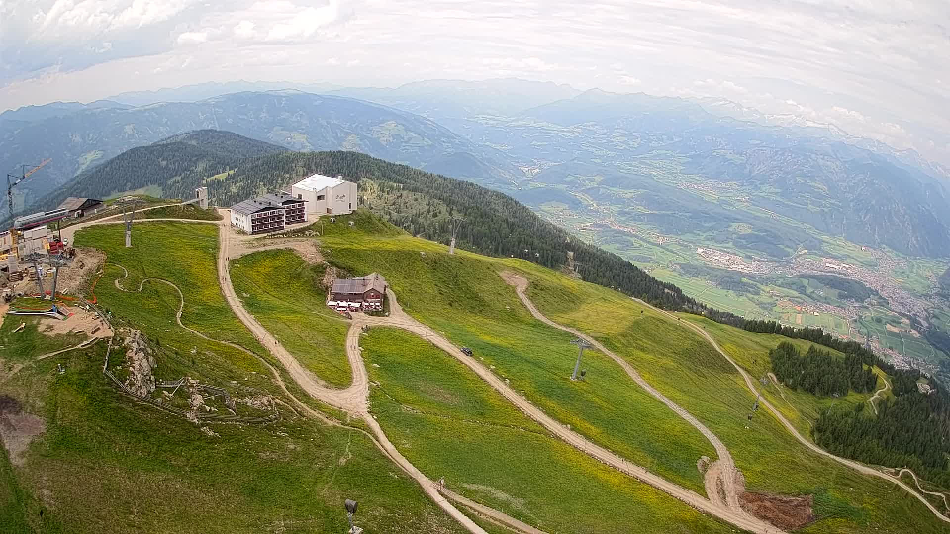 Smučišče Kronplatz – vrh | pogled na Bruneck