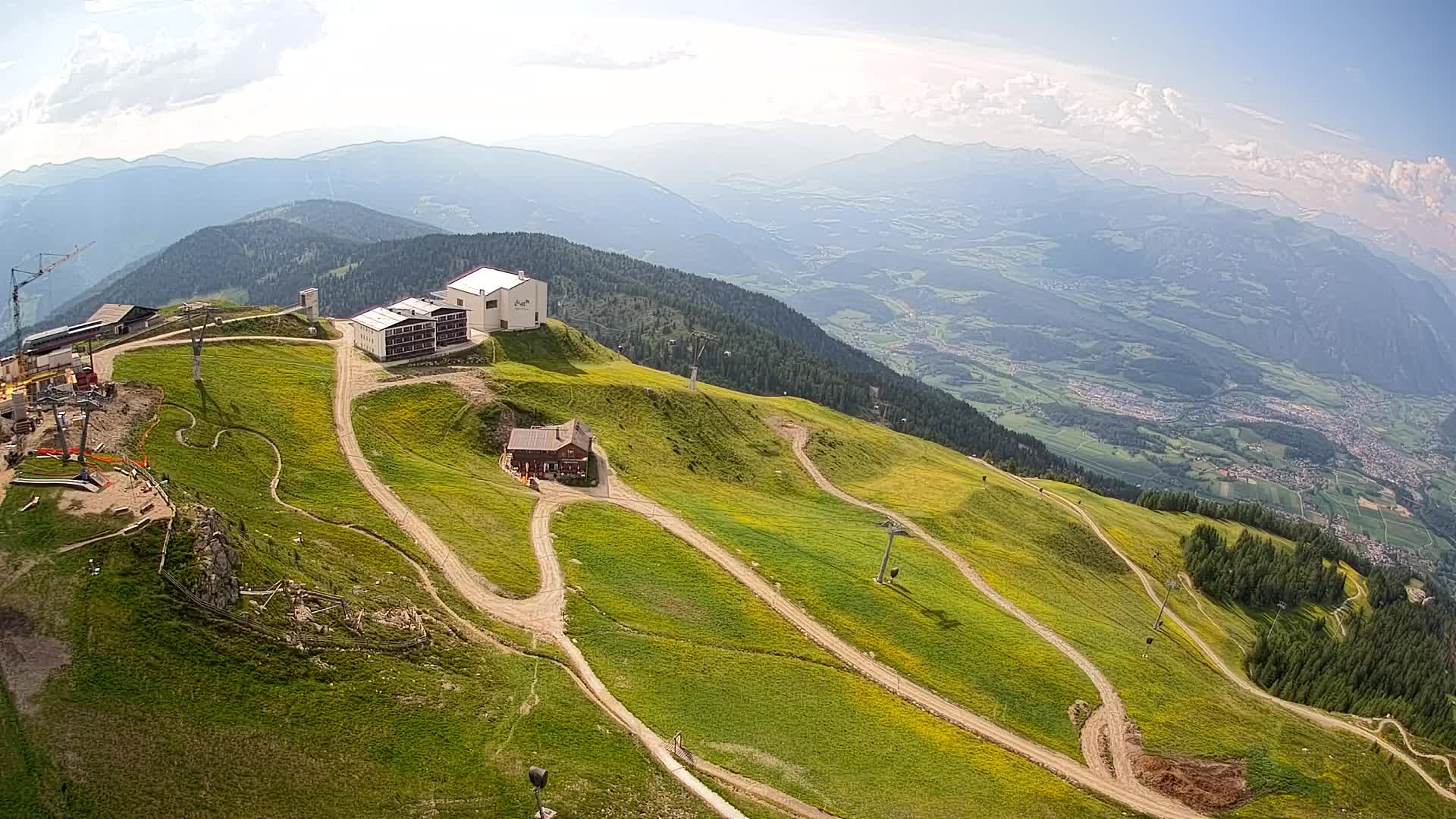 Kronplatz peak Ski resort | view to Bruneck