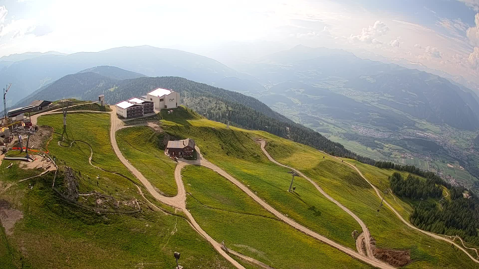 Kronplatz peak Ski resort | view to Bruneck