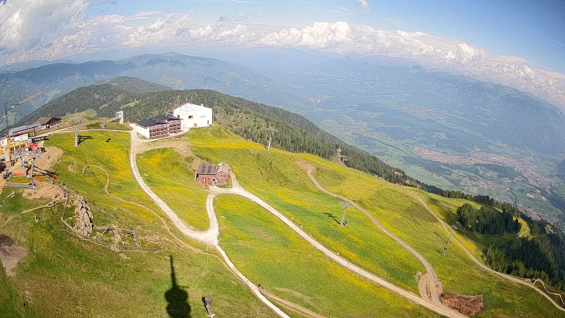 Kronplatz peak Ski resort | view to Bruneck