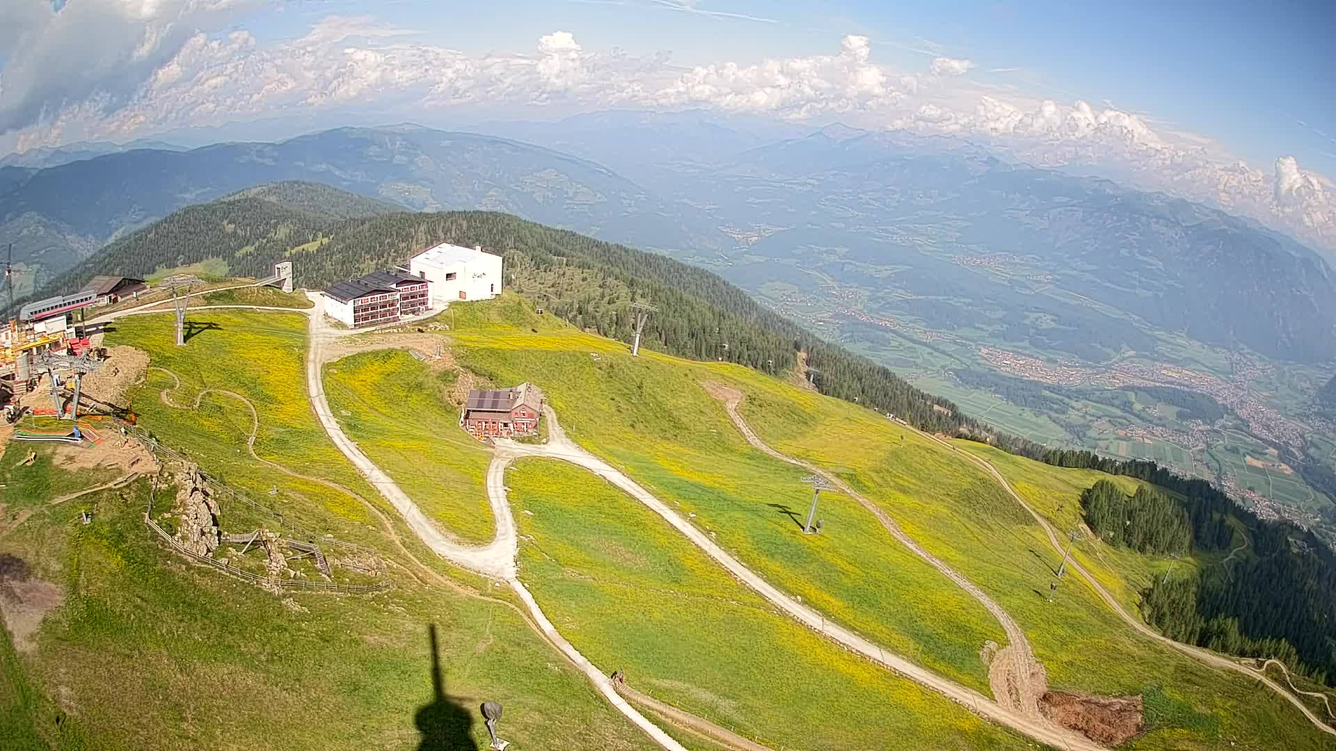 Kronplatz peak Ski resort | view to Bruneck