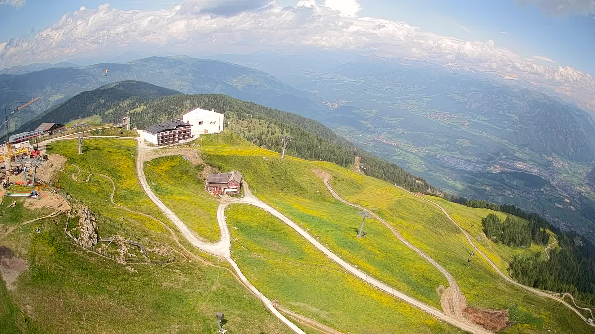 Kronplatz peak Ski resort | view to Bruneck