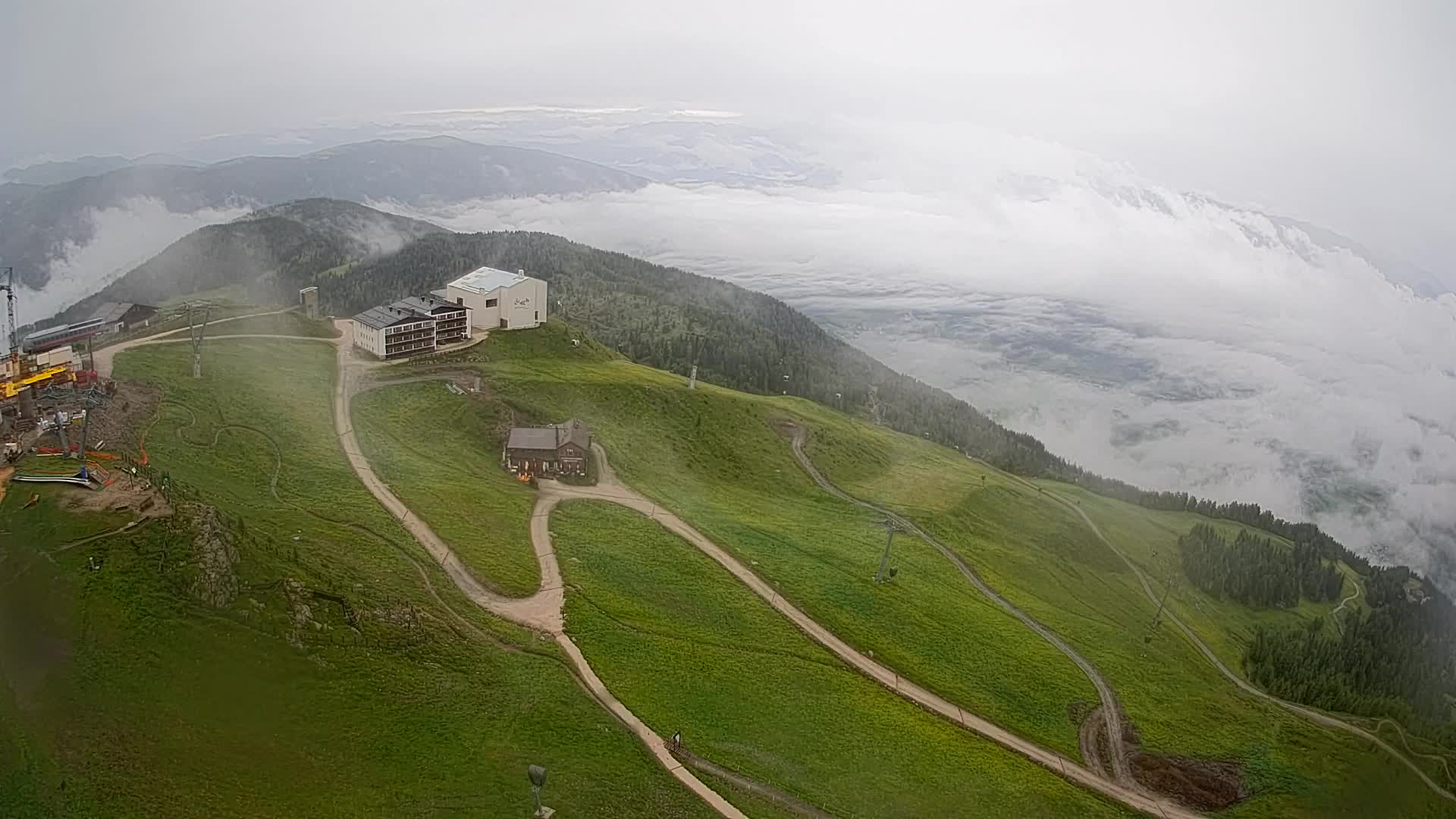 Smučišče Kronplatz – vrh | pogled na Bruneck