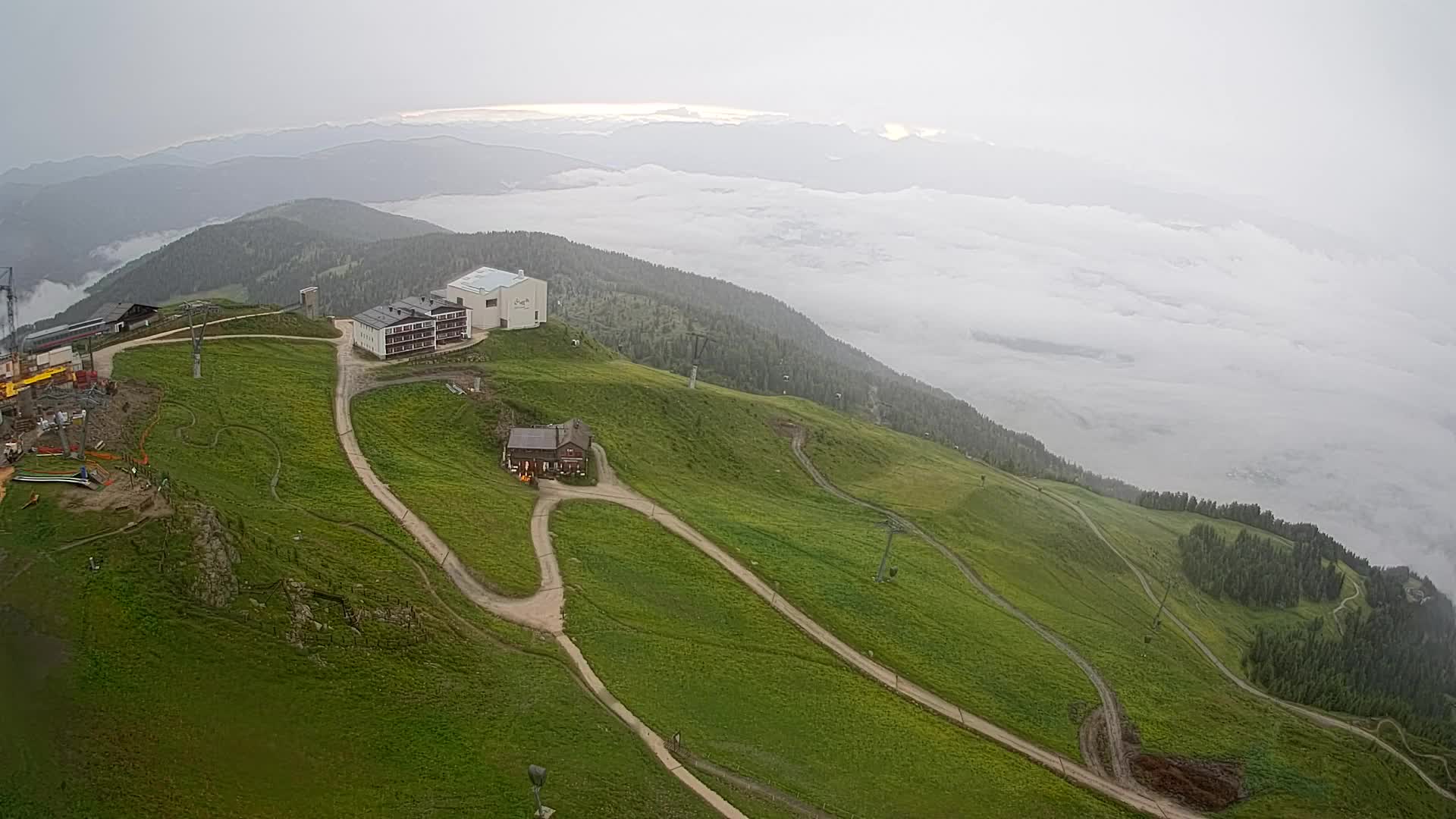 Smučišče Kronplatz – vrh | pogled na Bruneck