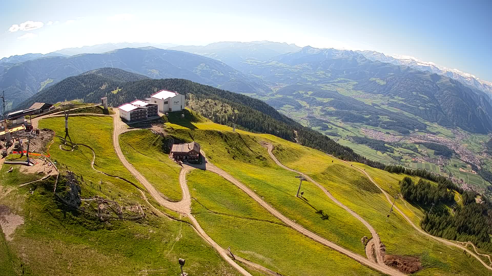 Kronplatz peak Ski resort | view to Bruneck