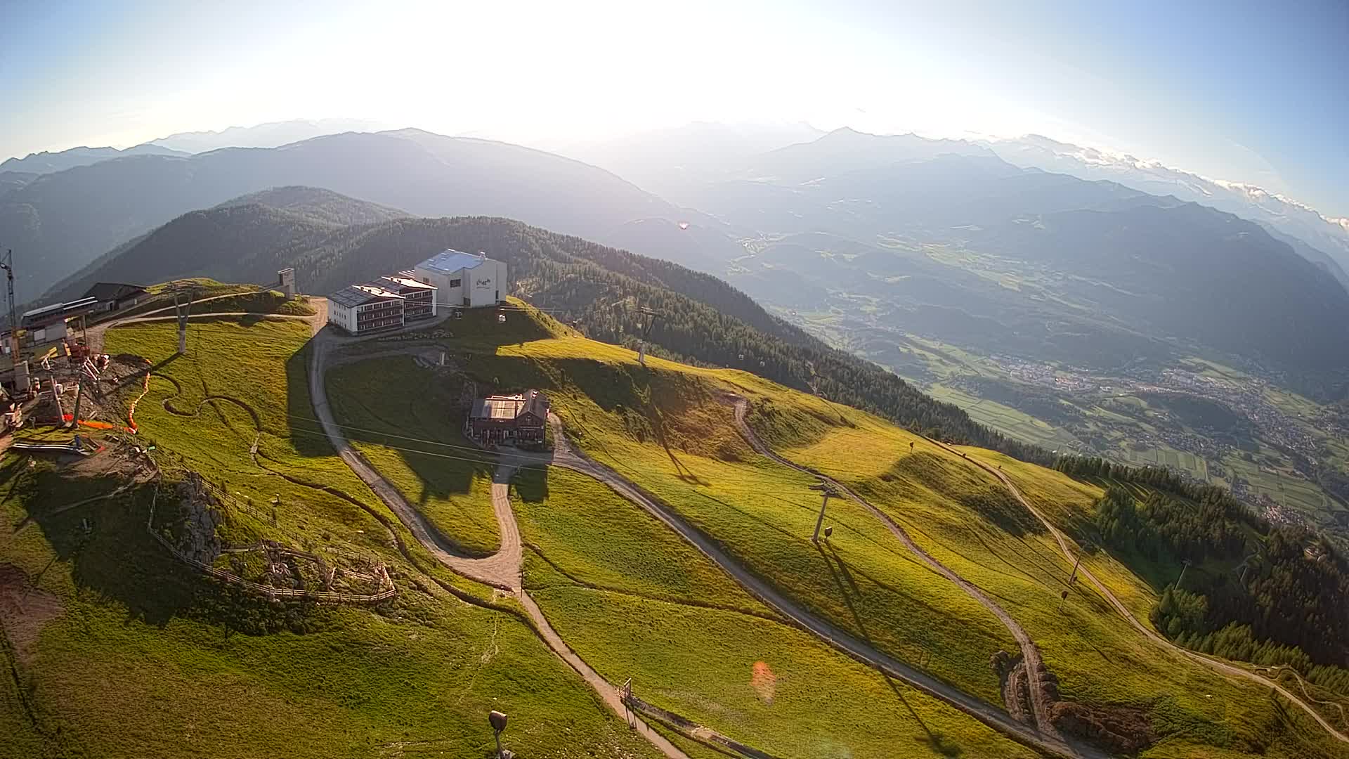 Station de ski Kronplatz sommet | vue sur Brunico