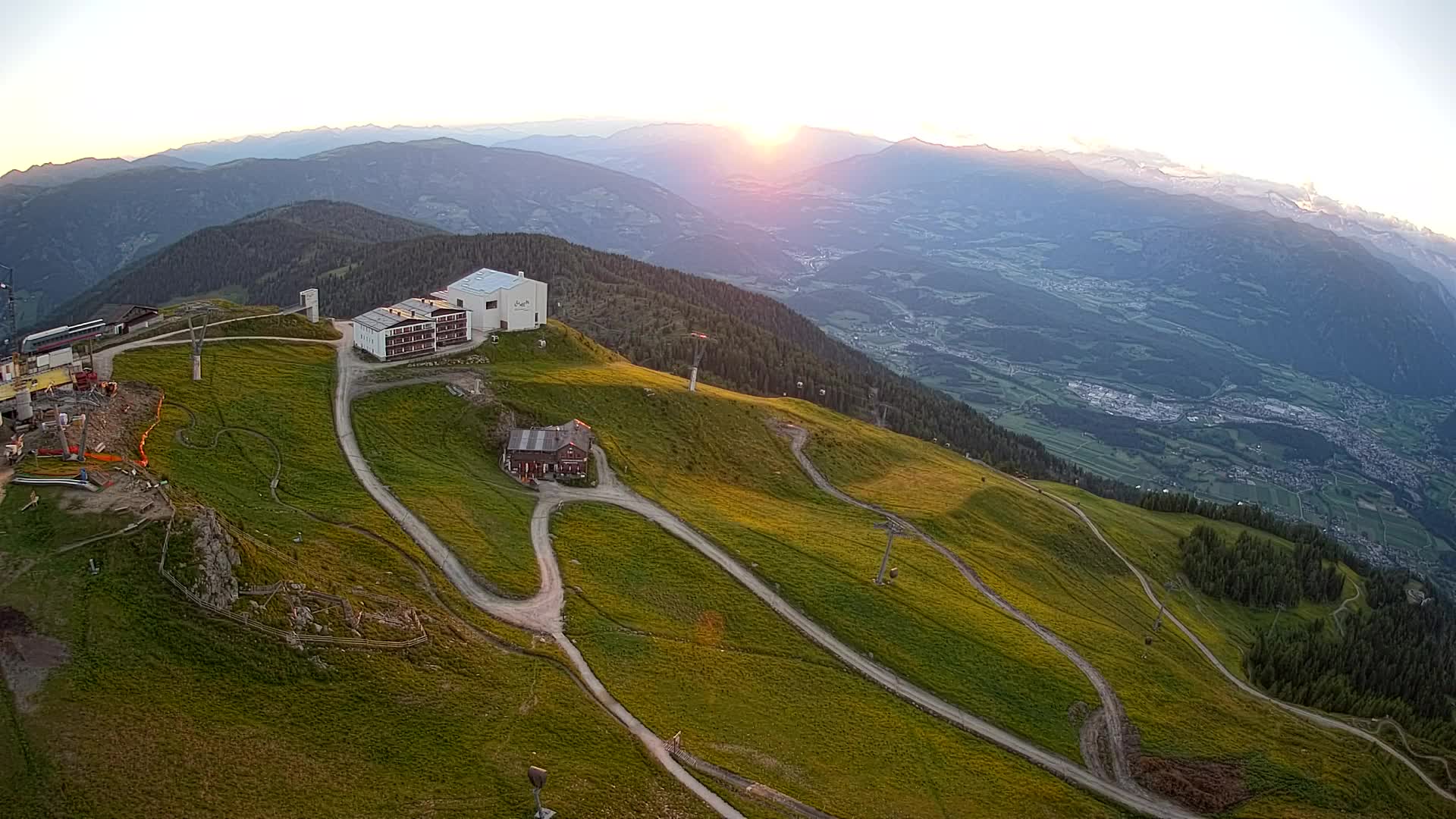 Kronplatz peak Ski resort | view to Bruneck