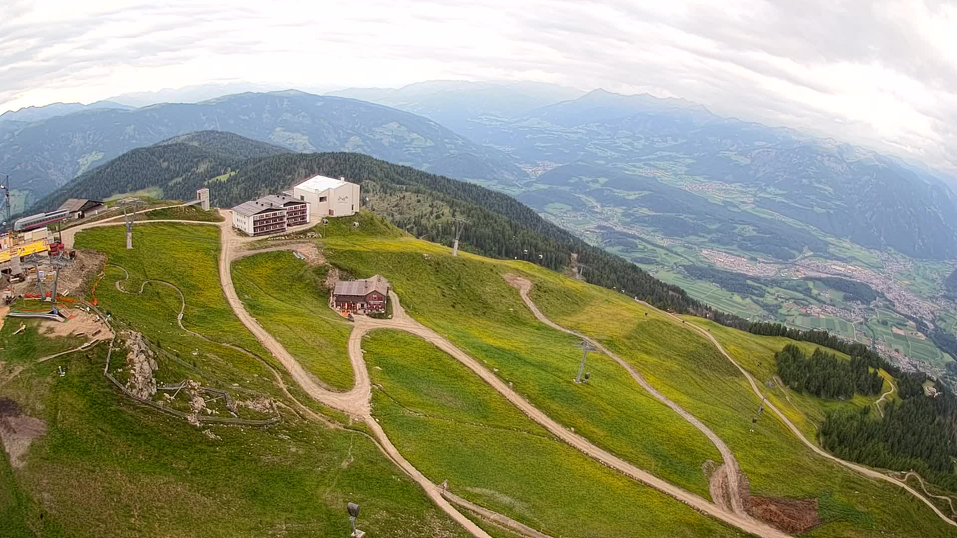 Kronplatz peak Ski resort | view to Bruneck