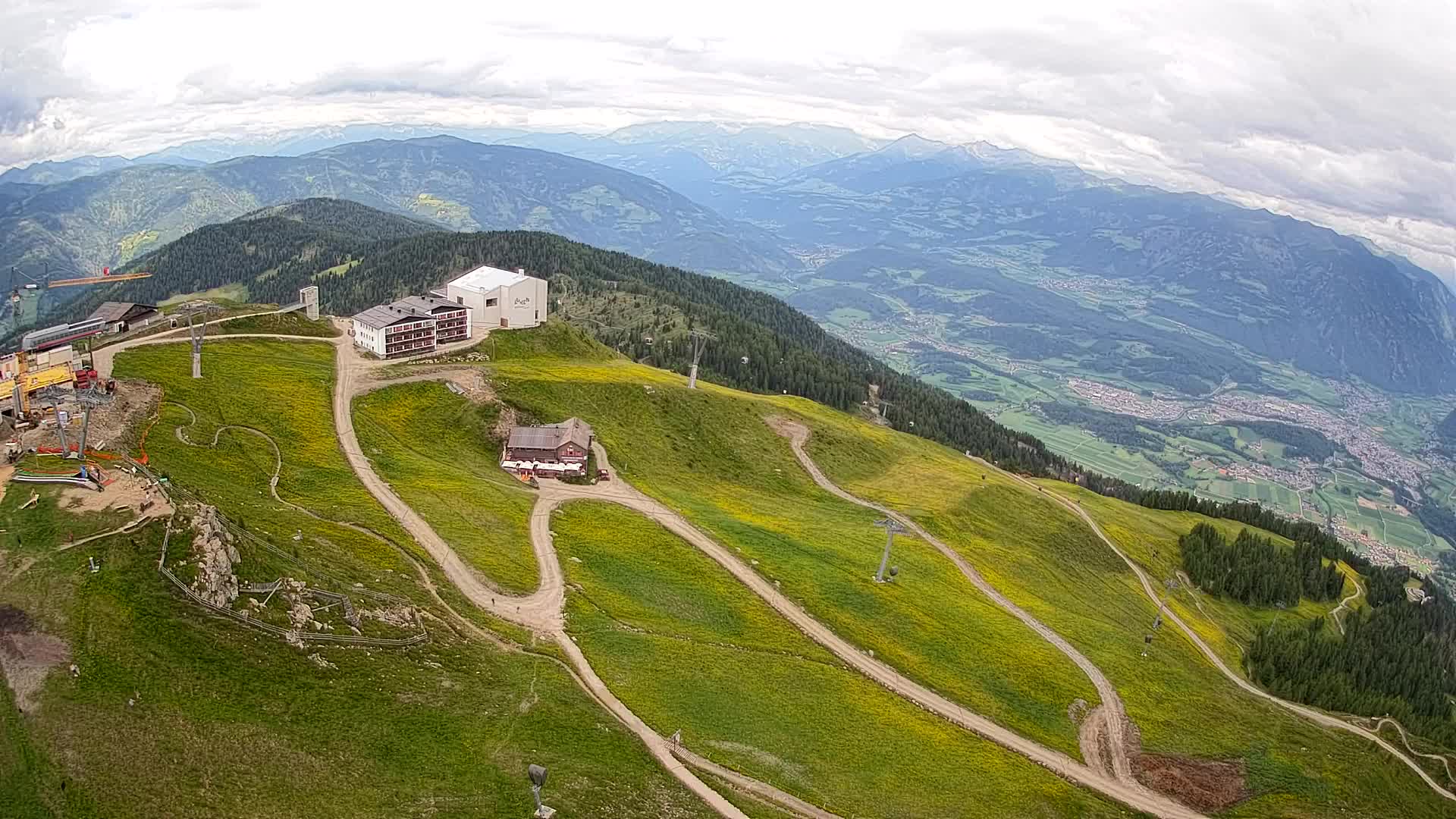 Kronplatz peak Ski resort | view to Bruneck