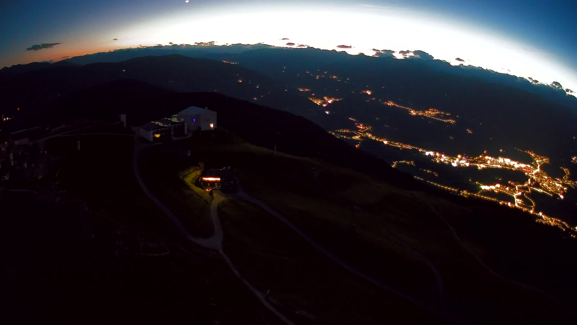 Kronplatz peak Ski resort | view to Bruneck