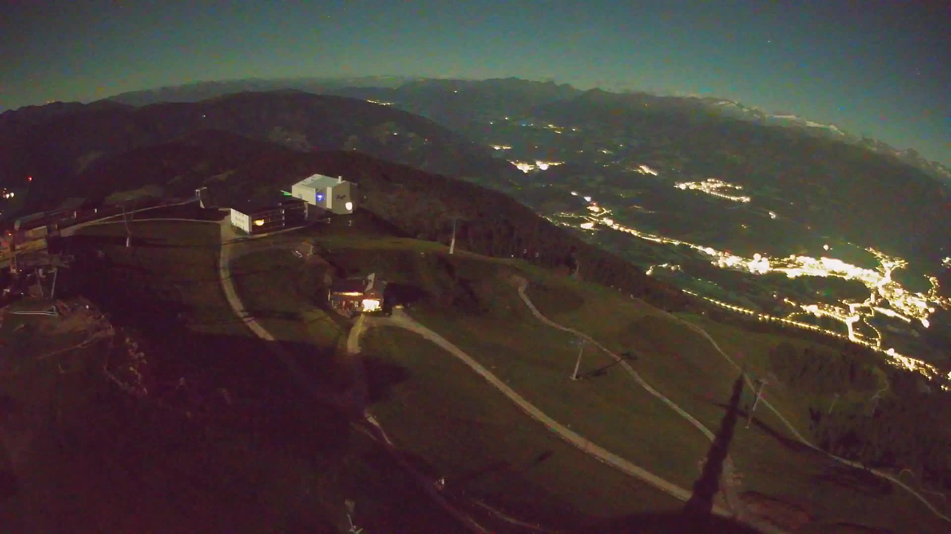 Skigebiet Kronplatz Gipfel | Blick auf Bruneck