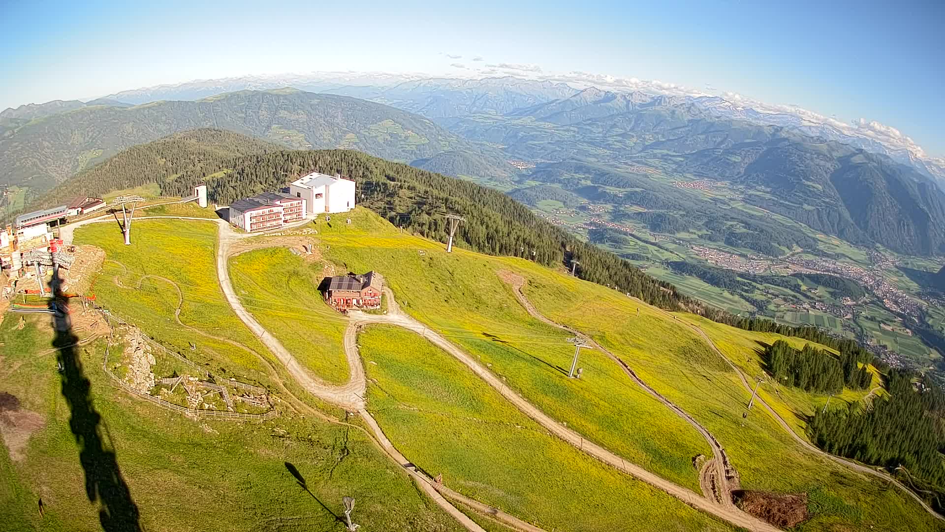 Stazione sciistica di Plan de Corones | vista su Brunico