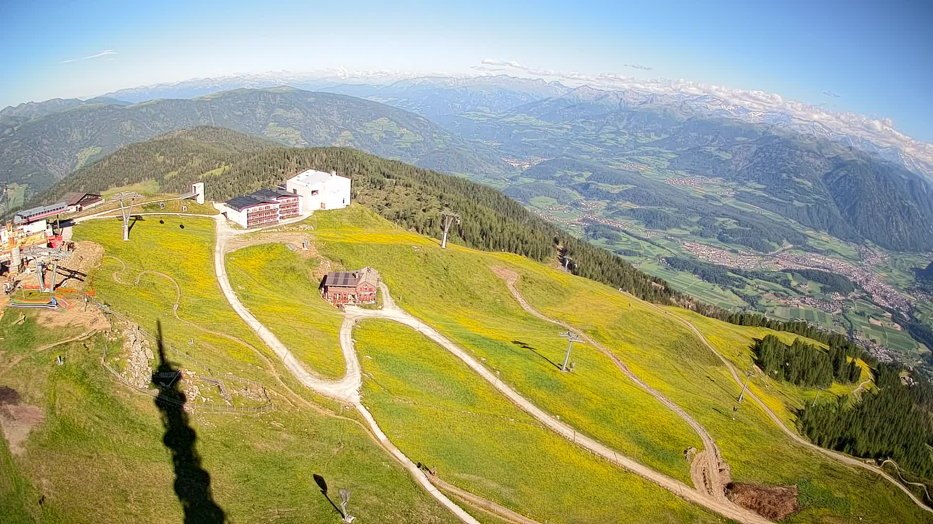 Skigebiet Kronplatz Gipfel | Blick auf Bruneck