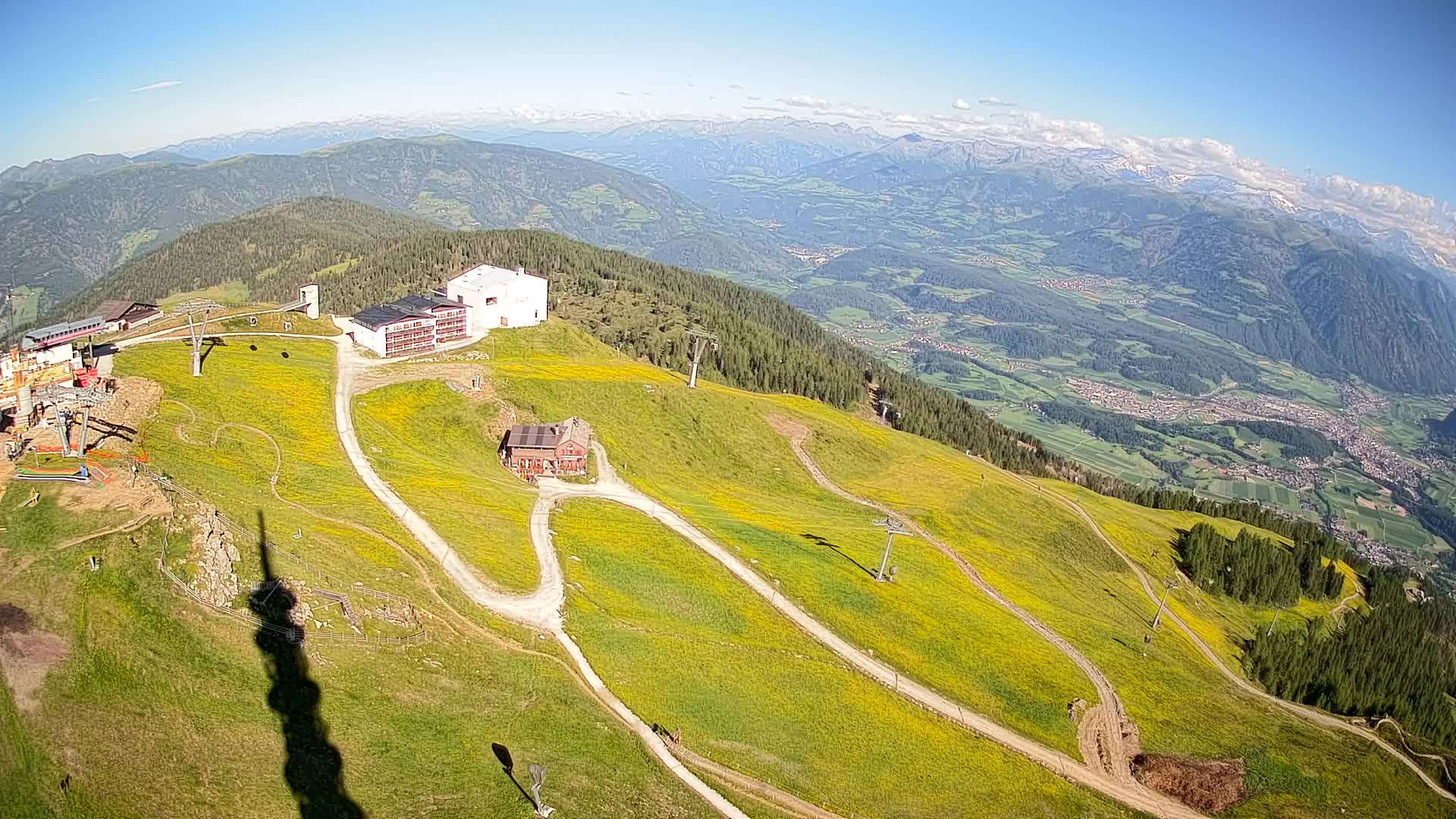 Skigebiet Kronplatz Gipfel | Blick auf Bruneck