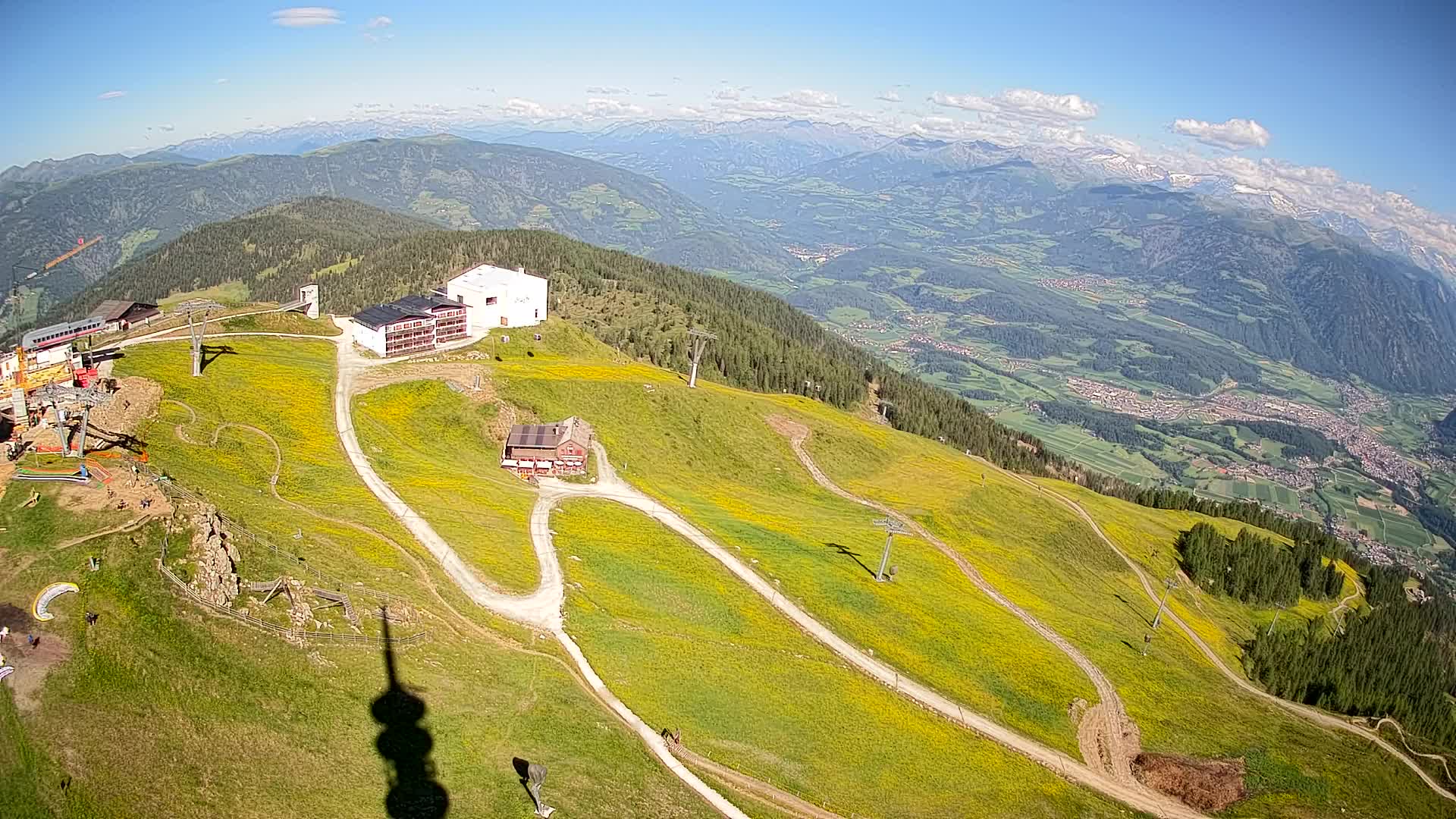 Kronplatz peak Ski resort | view to Bruneck