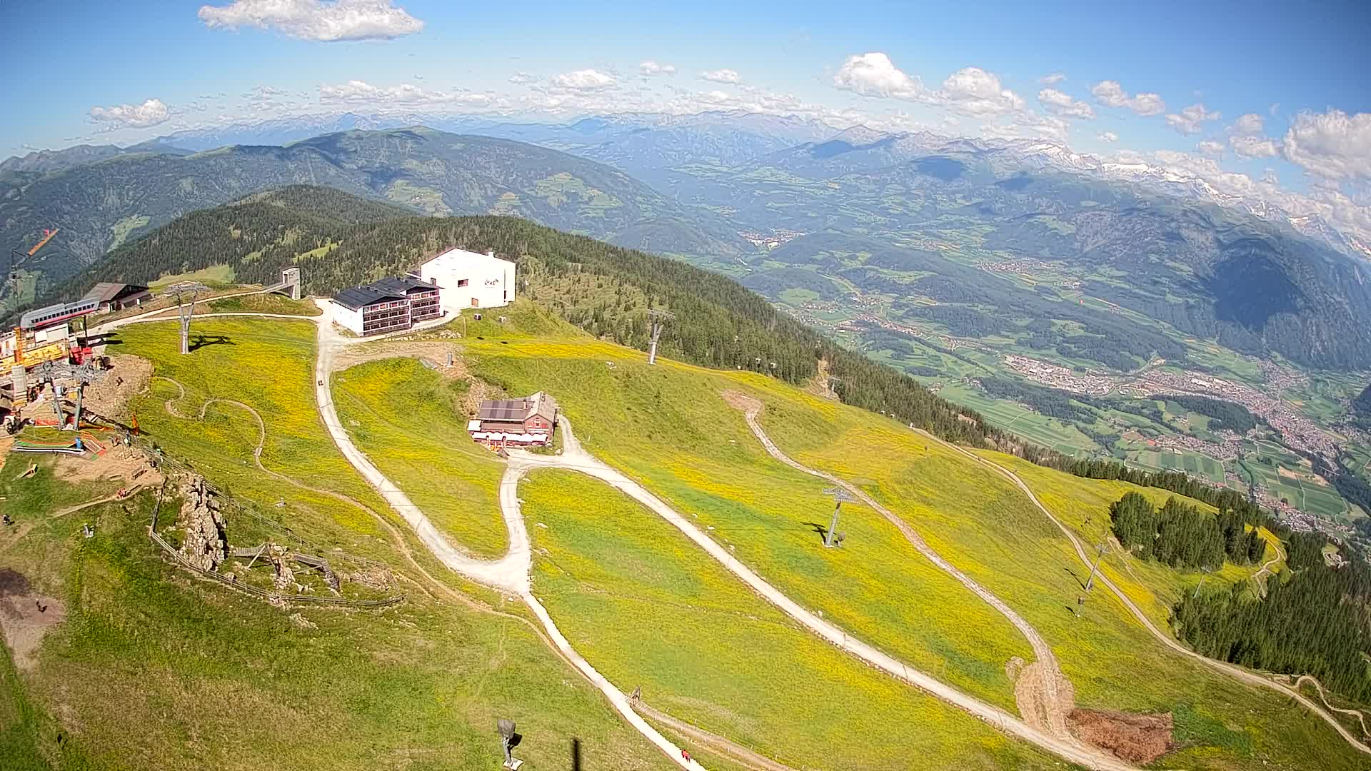 Kronplatz peak Ski resort | view to Bruneck