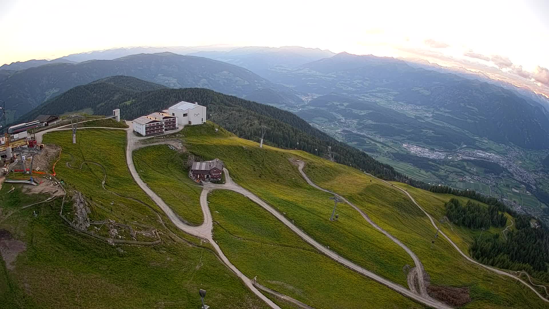 Kronplatz peak Ski resort | view to Bruneck
