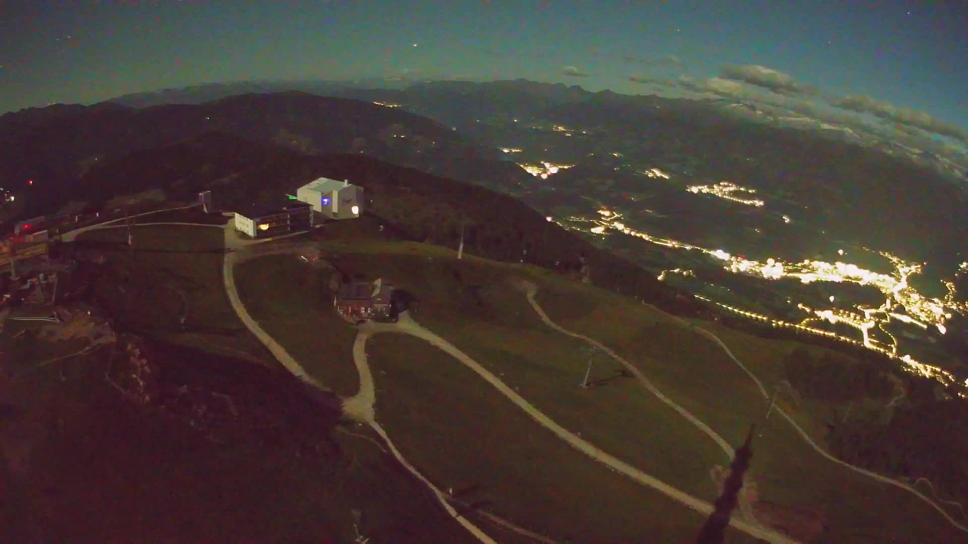 Station de ski Kronplatz sommet | vue sur Brunico