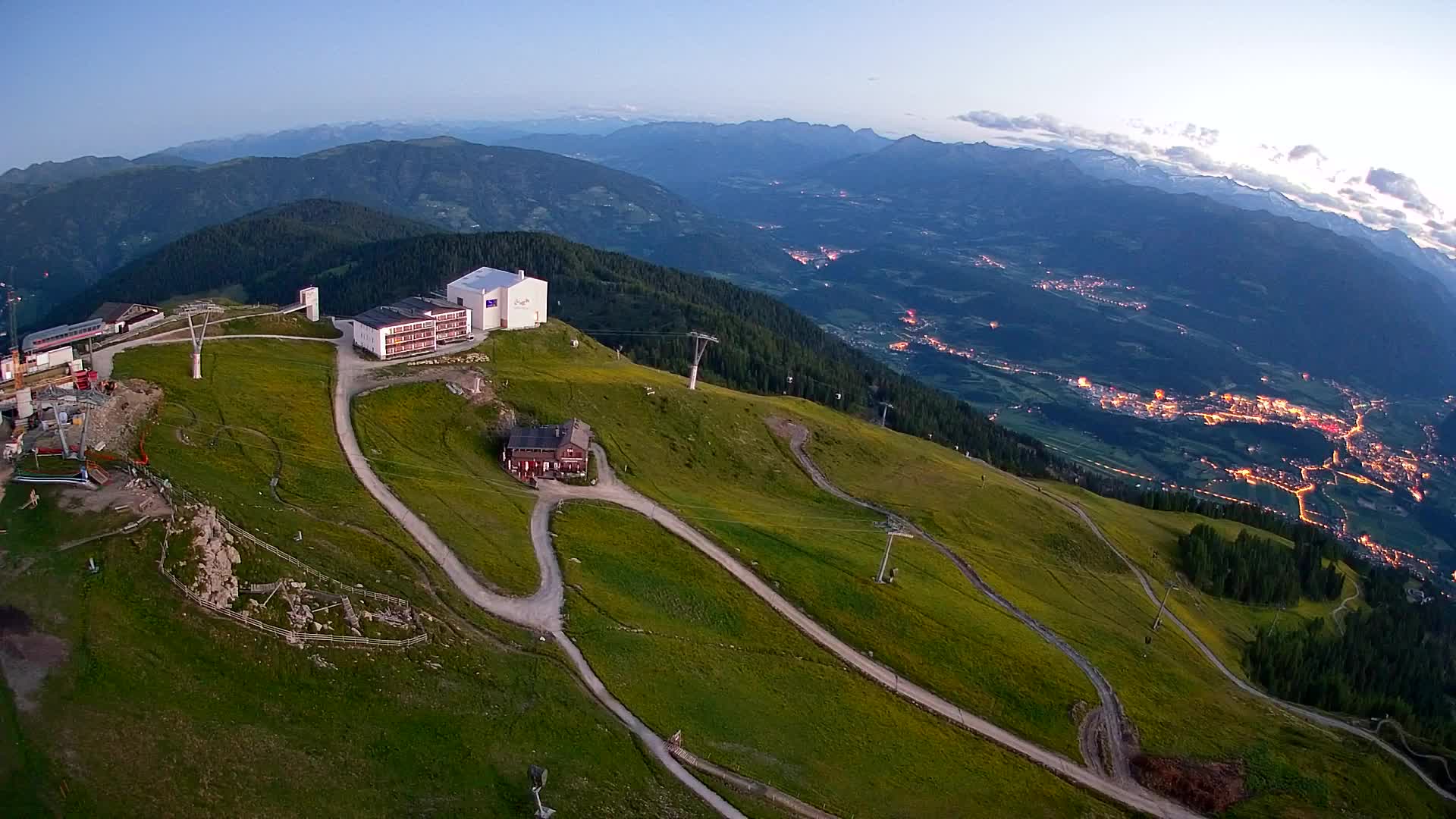 Kronplatz peak Ski resort | view to Bruneck