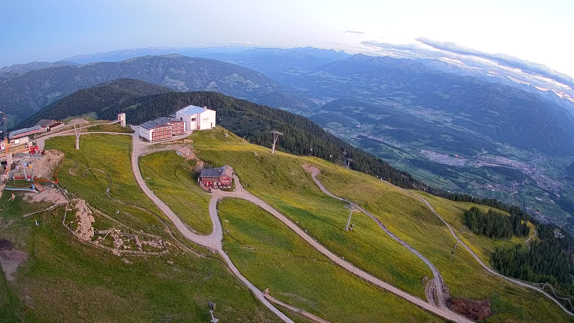 Kronplatz peak Ski resort | view to Bruneck
