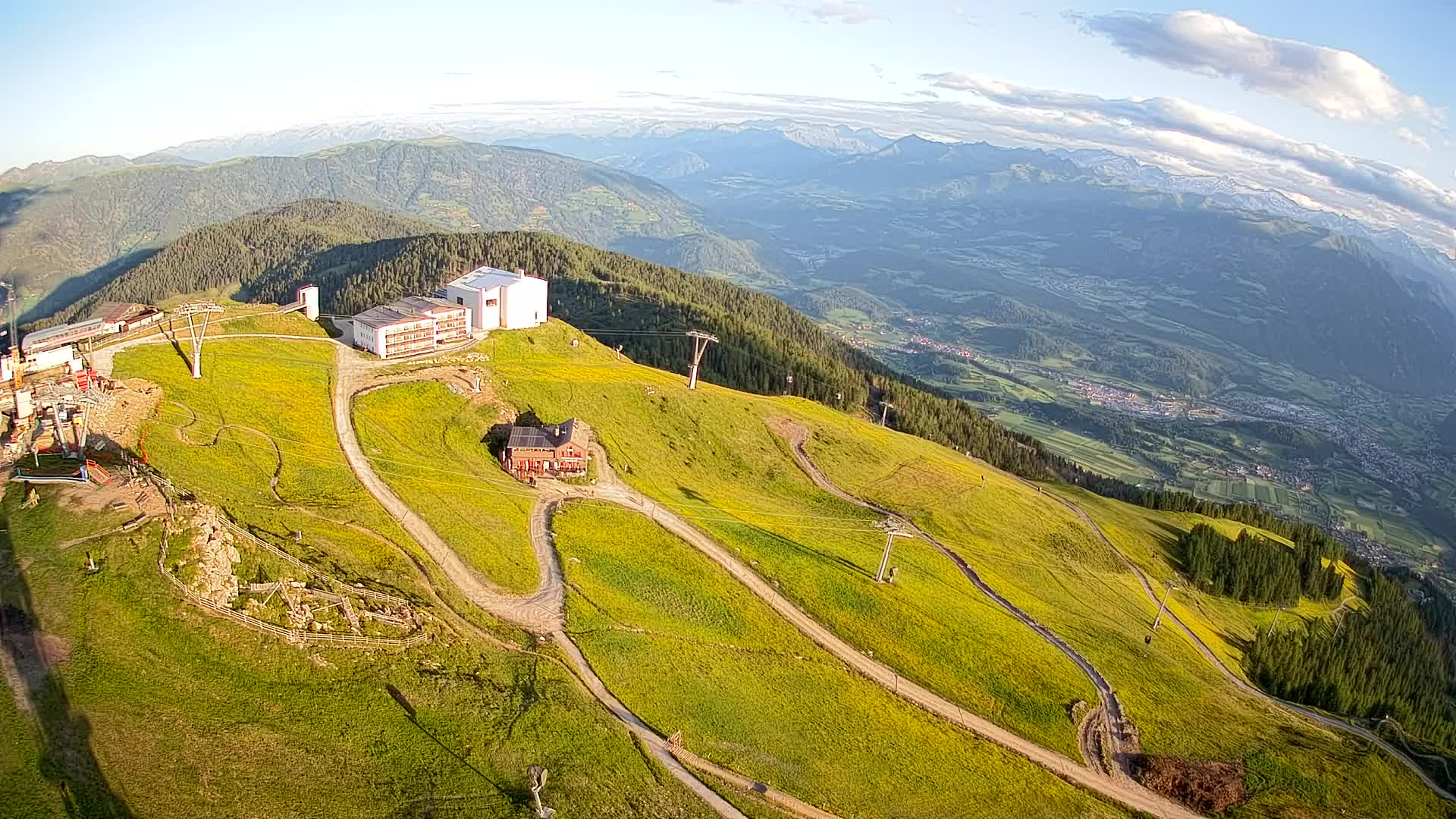 Kronplatz peak Ski resort | view to Bruneck