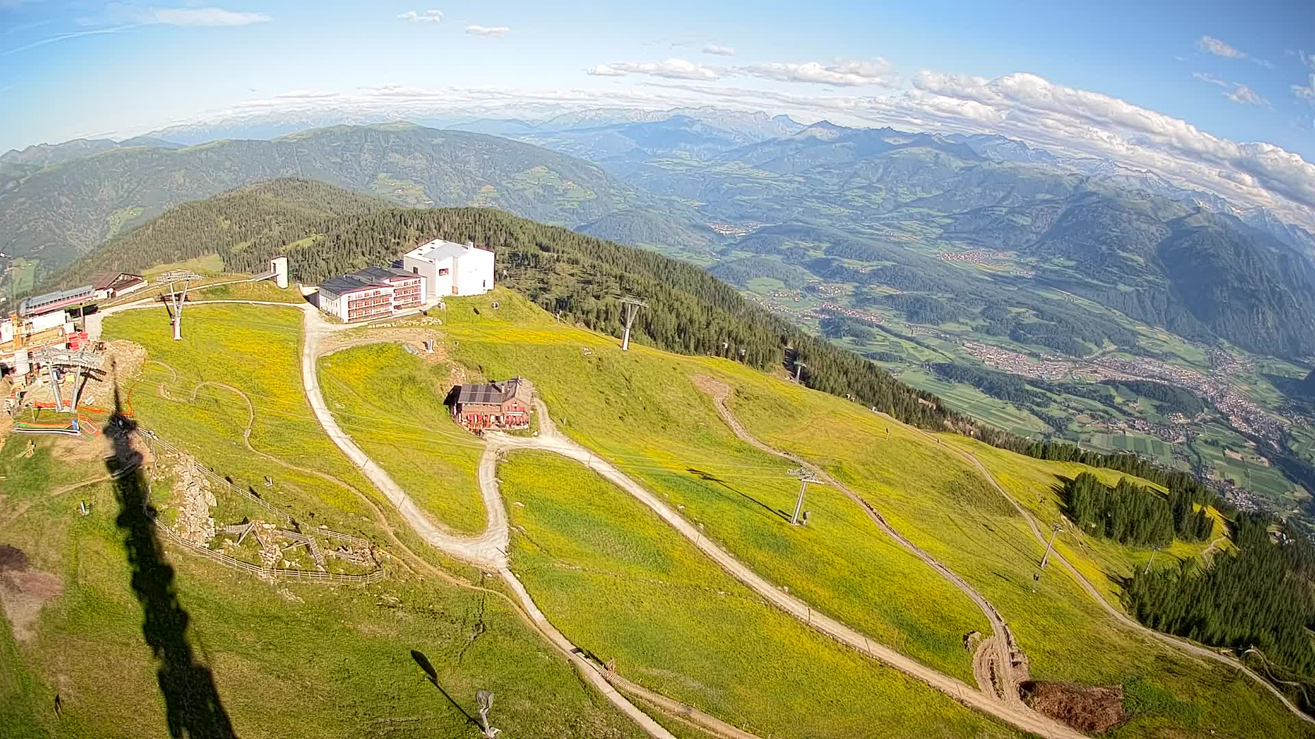 Stazione sciistica di Plan de Corones | vista su Brunico
