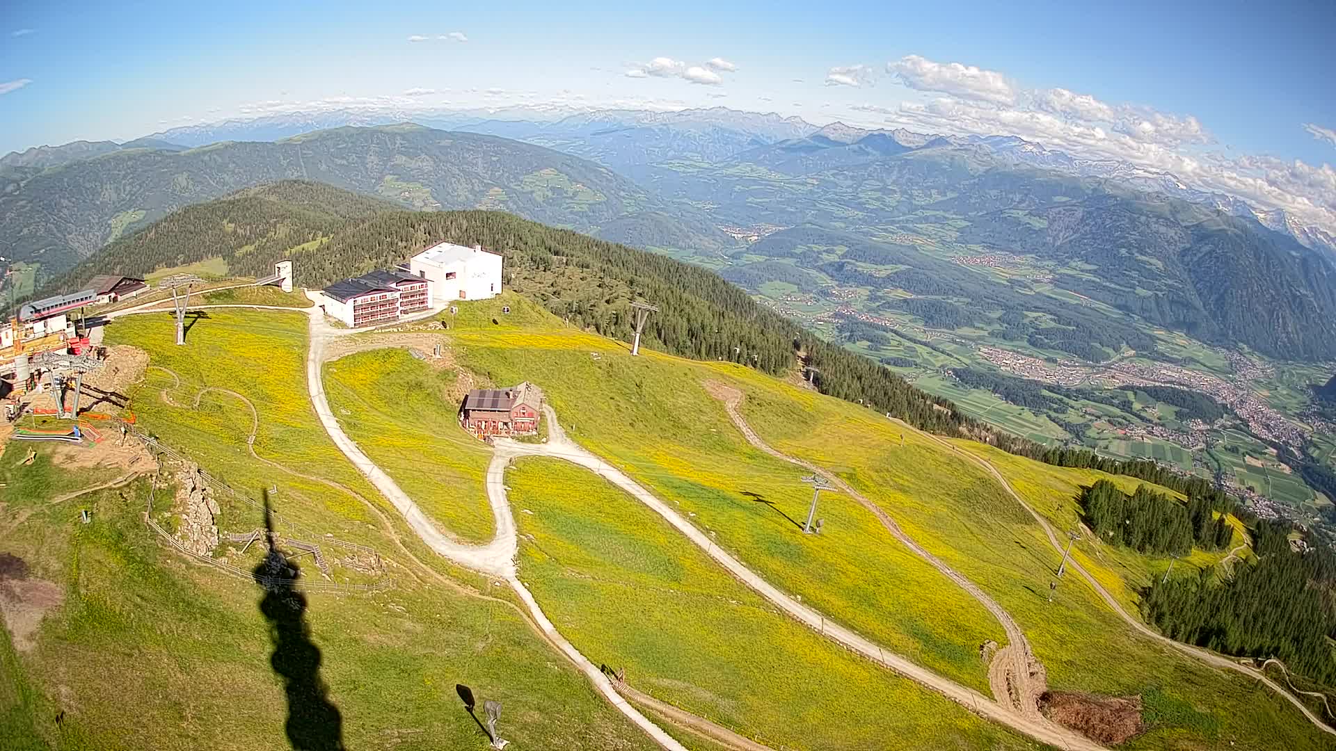Stazione sciistica di Plan de Corones | vista su Brunico