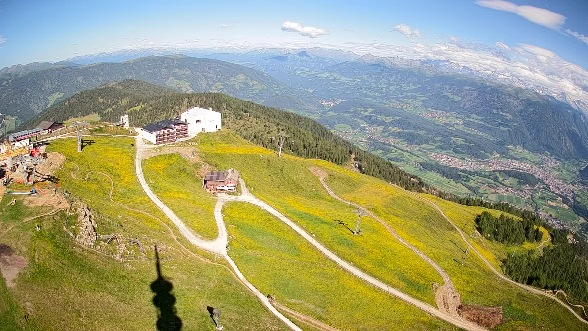 Stazione sciistica di Plan de Corones | vista su Brunico