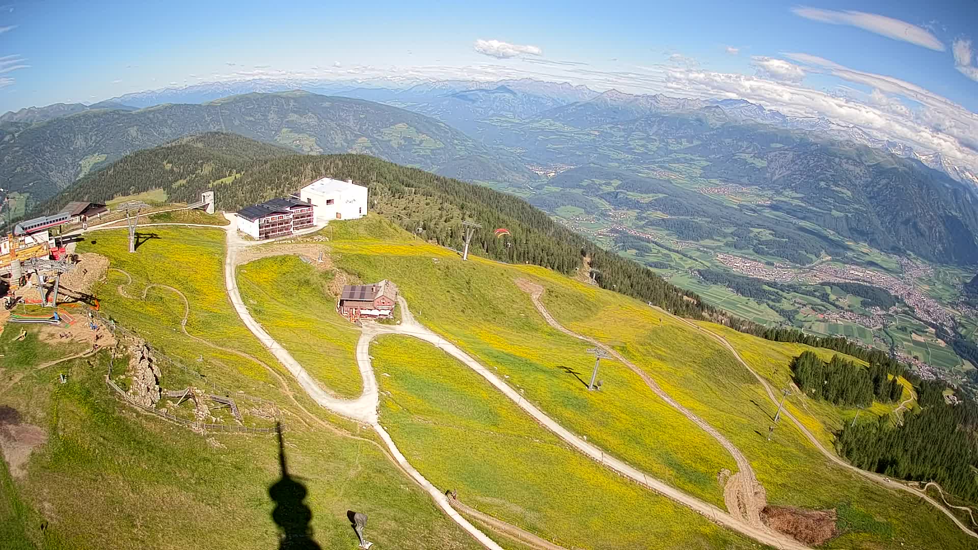 Kronplatz peak Ski resort | view to Bruneck