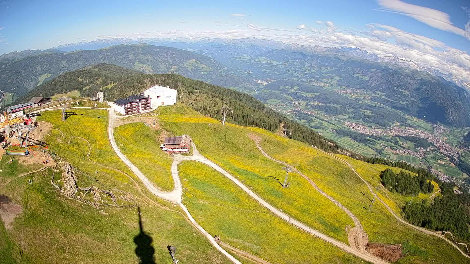 Kronplatz peak Ski resort | view to Bruneck