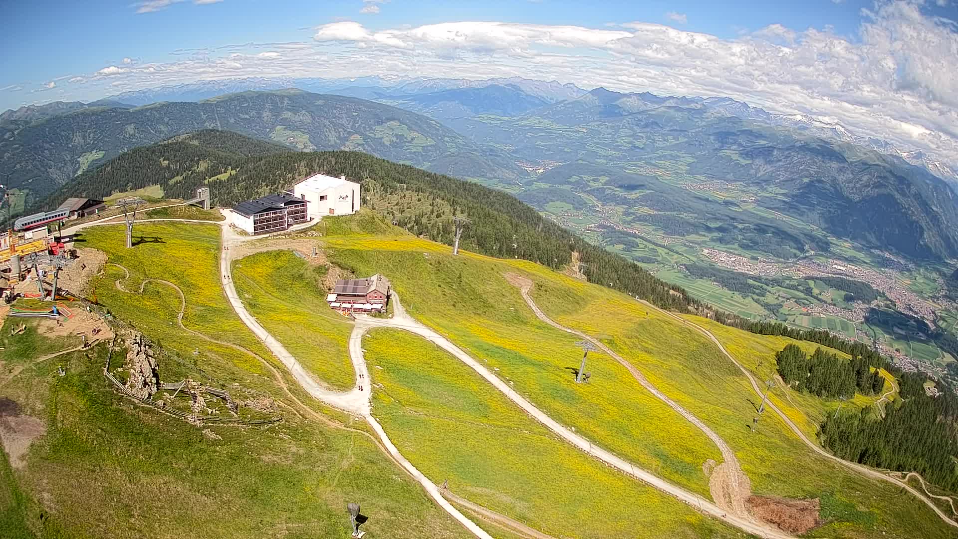 Kronplatz peak Ski resort | view to Bruneck
