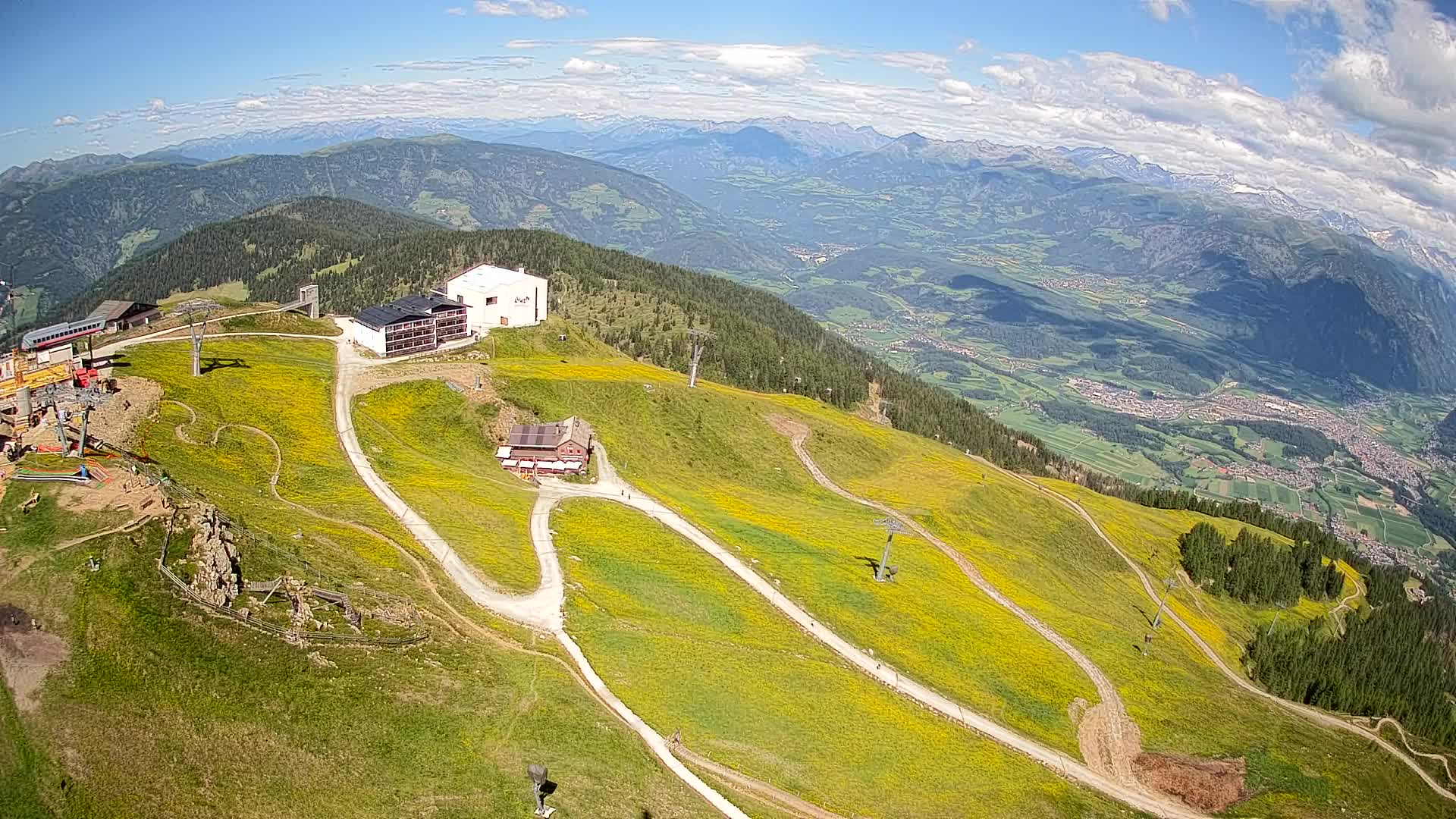 Kronplatz peak Ski resort | view to Bruneck