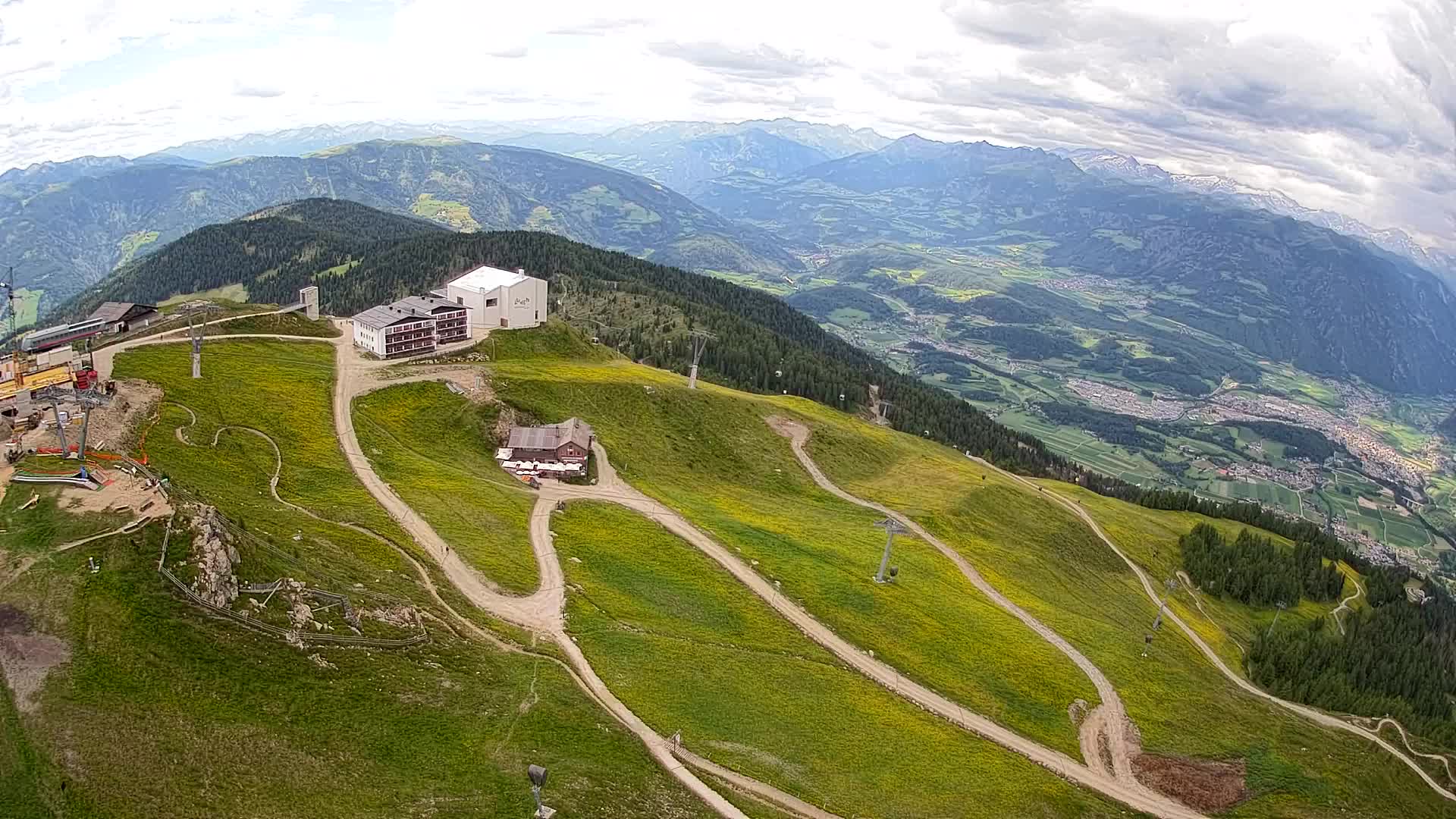 Kronplatz peak Ski resort | view to Bruneck