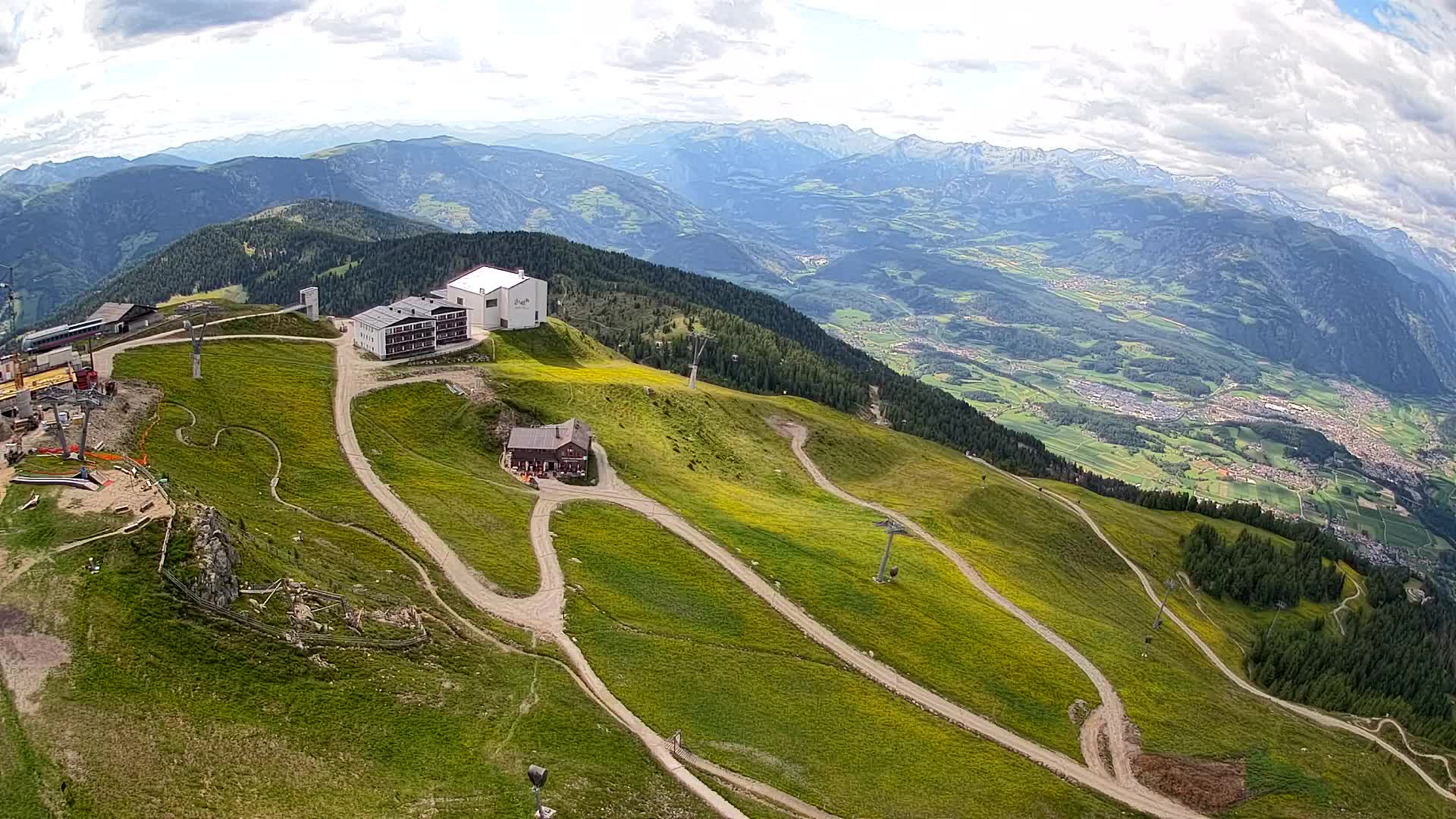 Kronplatz peak Ski resort | view to Bruneck