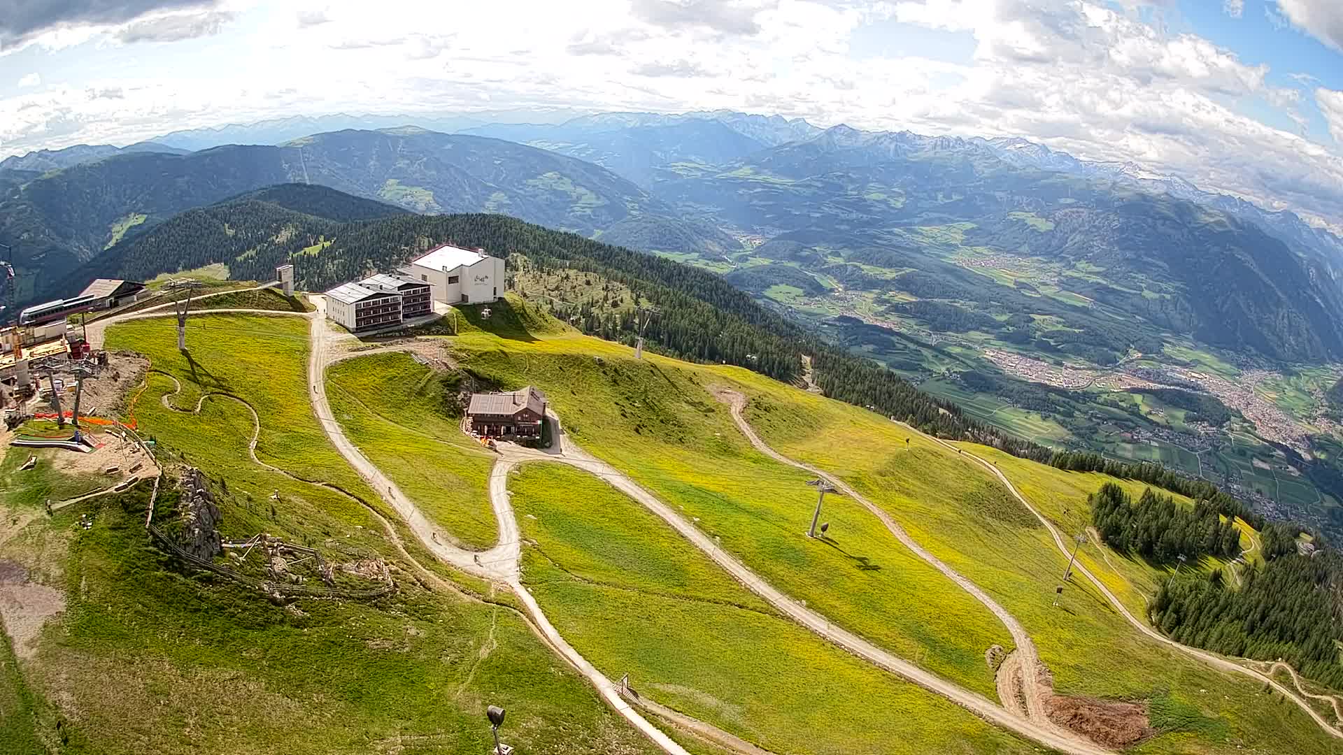 Kronplatz peak Ski resort | view to Bruneck