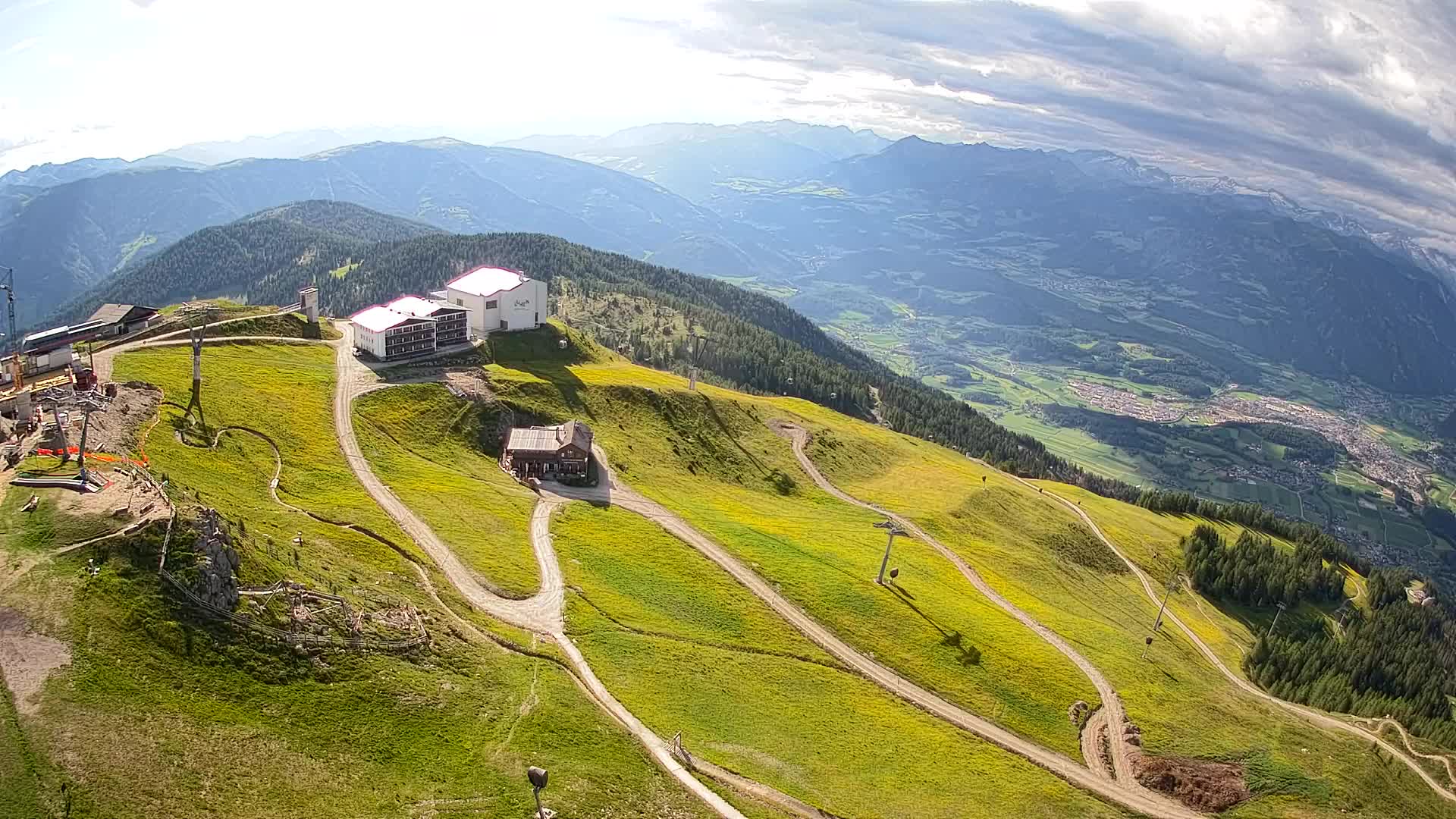 Kronplatz peak Ski resort | view to Bruneck