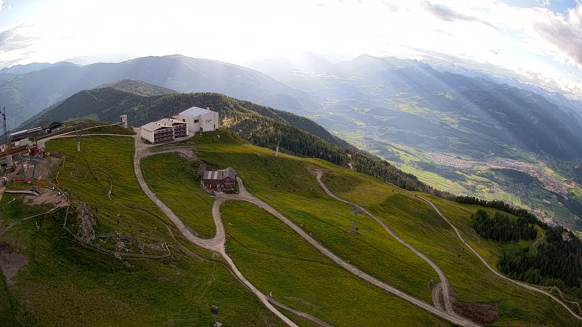 Kronplatz peak Ski resort | view to Bruneck