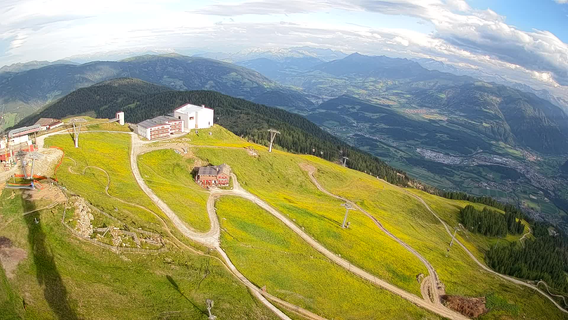 Kronplatz peak Ski resort | view to Bruneck