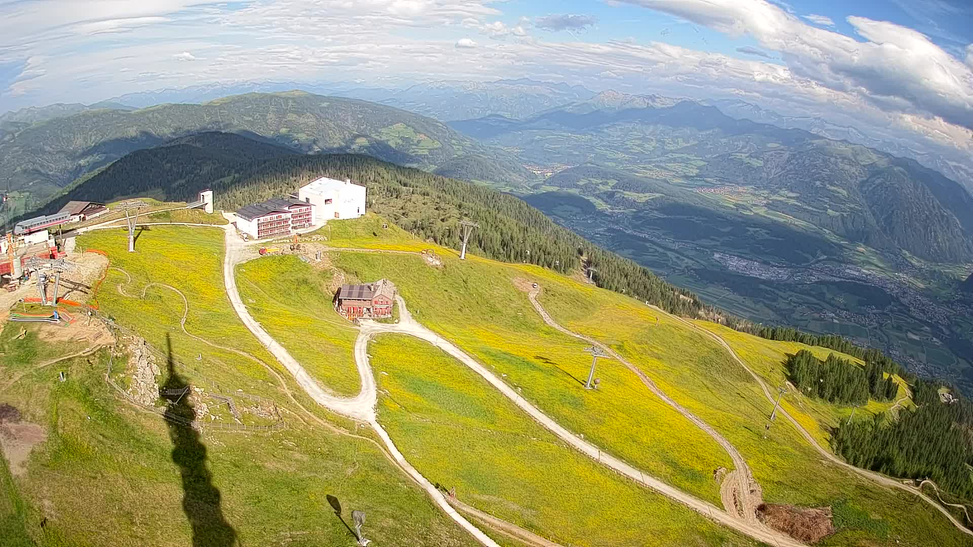 Kronplatz peak Ski resort | view to Bruneck