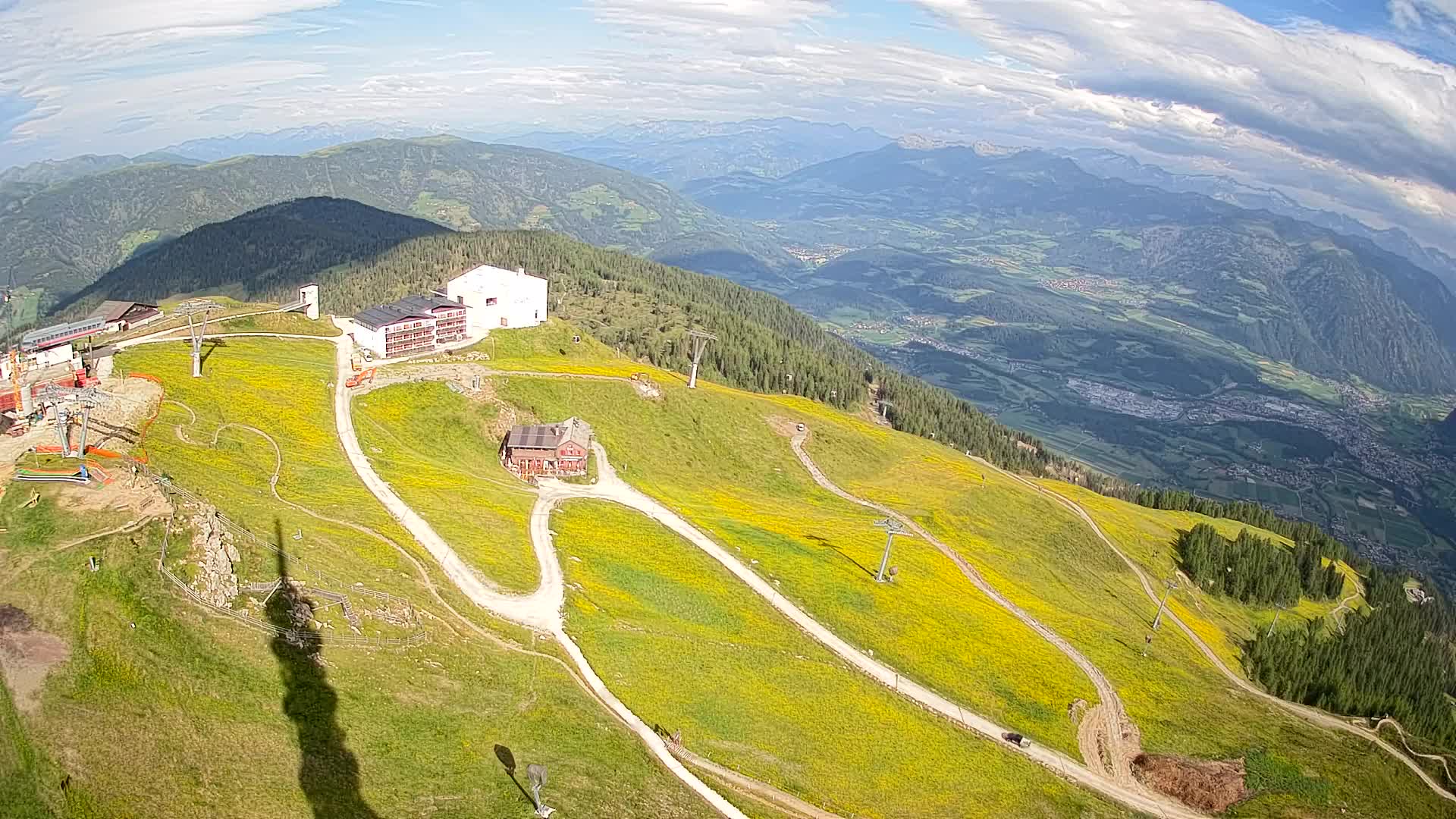 Stazione sciistica di Plan de Corones | vista su Brunico