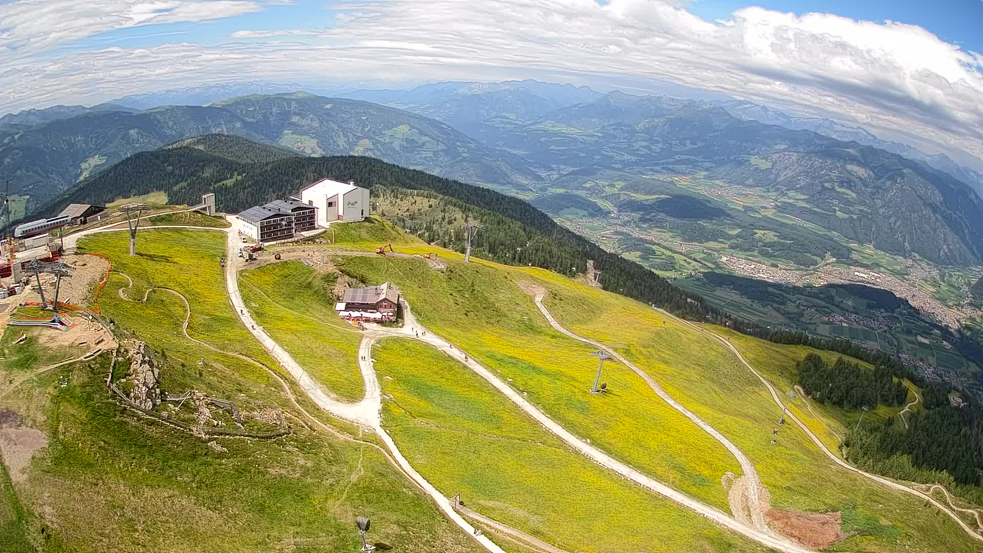 Smučišče Kronplatz – vrh | pogled na Bruneck