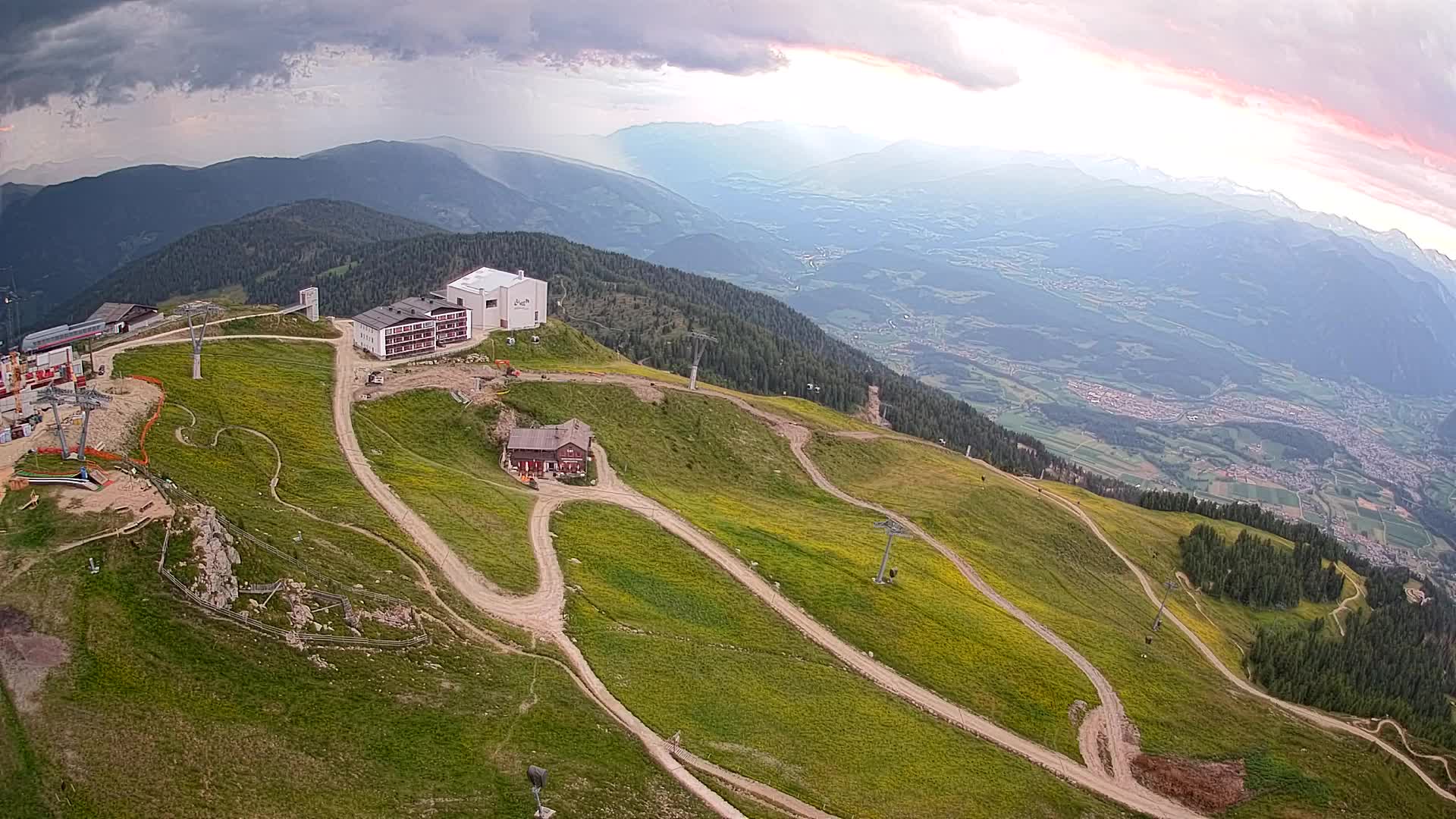 Kronplatz peak Ski resort | view to Bruneck